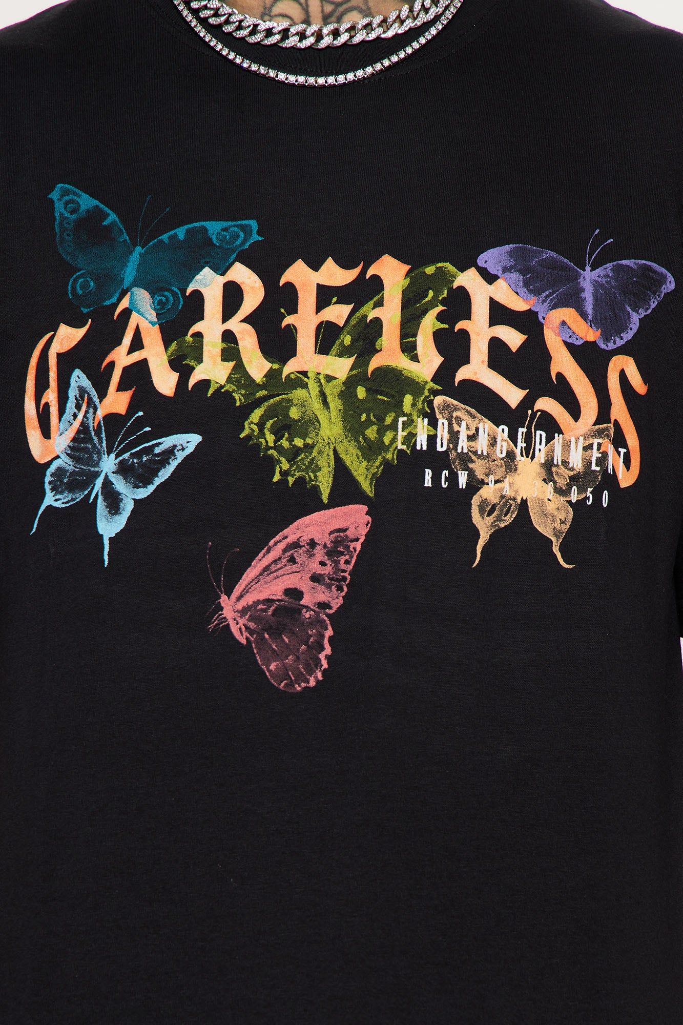 Careless Butterfly Short Sleeve Tee - Black sold by Fashion Nova product image thumbnail 4