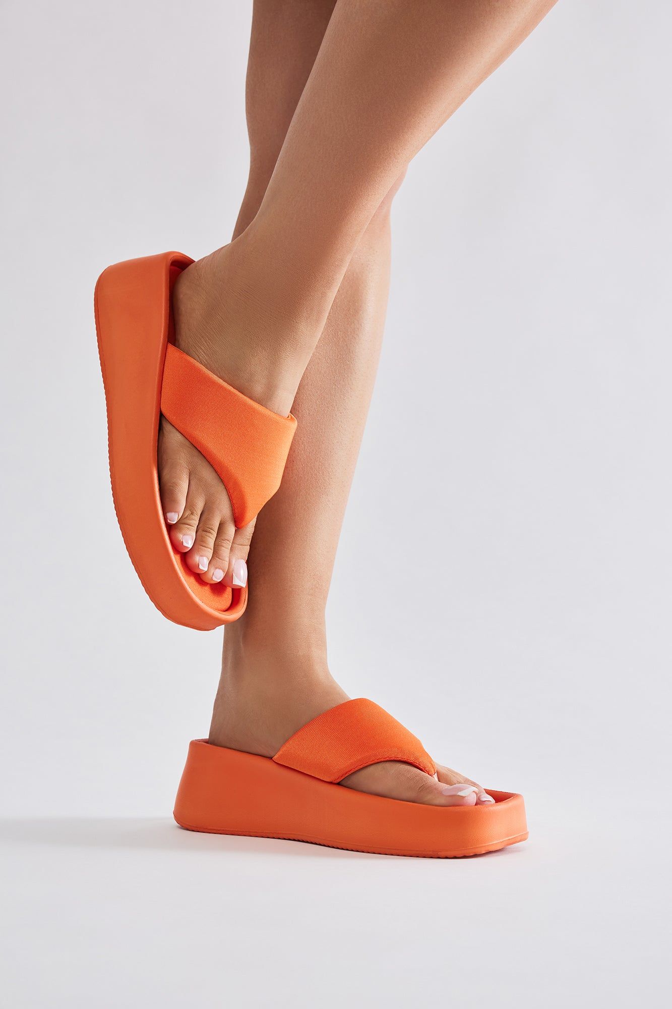 Summer Vibes Platform Wedges - Orange sold by Fashion Nova