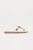 Amaia Hardware Sandals - Gold sold by Fashion Nova