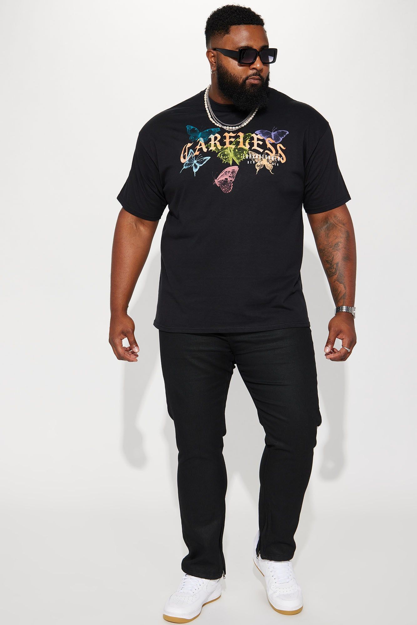 Careless Butterfly Short Sleeve Tee - Black sold by Fashion Nova product image thumbnail 5