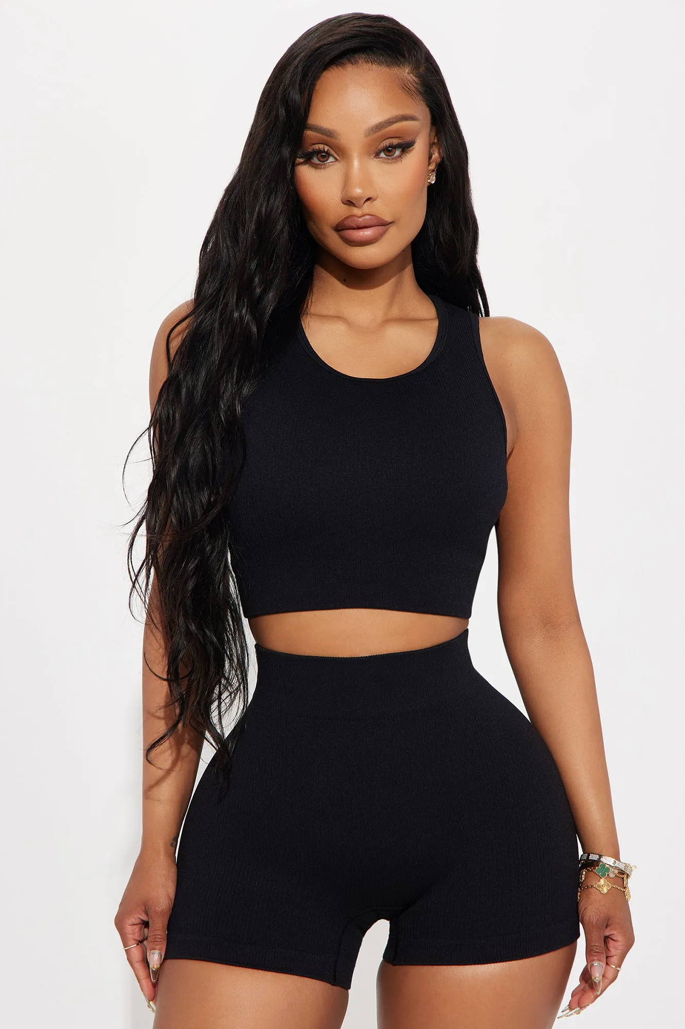 Beach Body Effortless Seamless Sports Bra - Black sold by Fashion Nova
