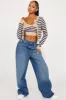Rhode Island Striped 2 Piece Cropped Cardigan Sweater - Taupe/combo sold by Fashion Nova