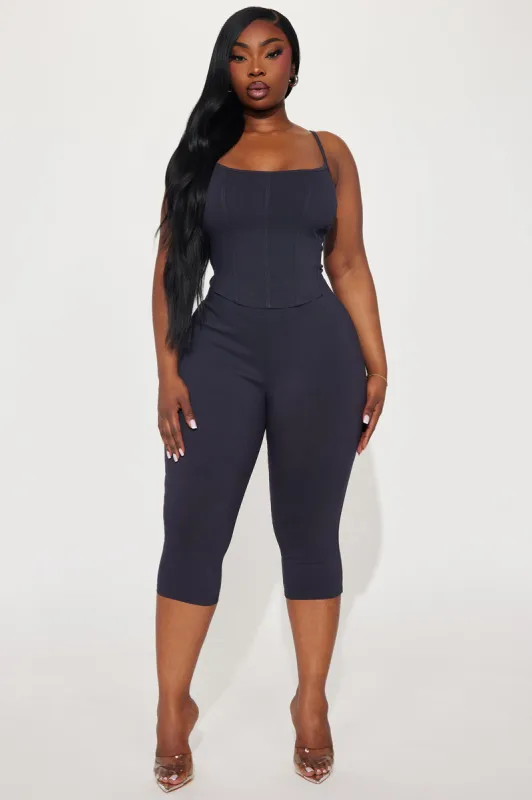Marcella Capri Set - Navy sold by Fashion Nova