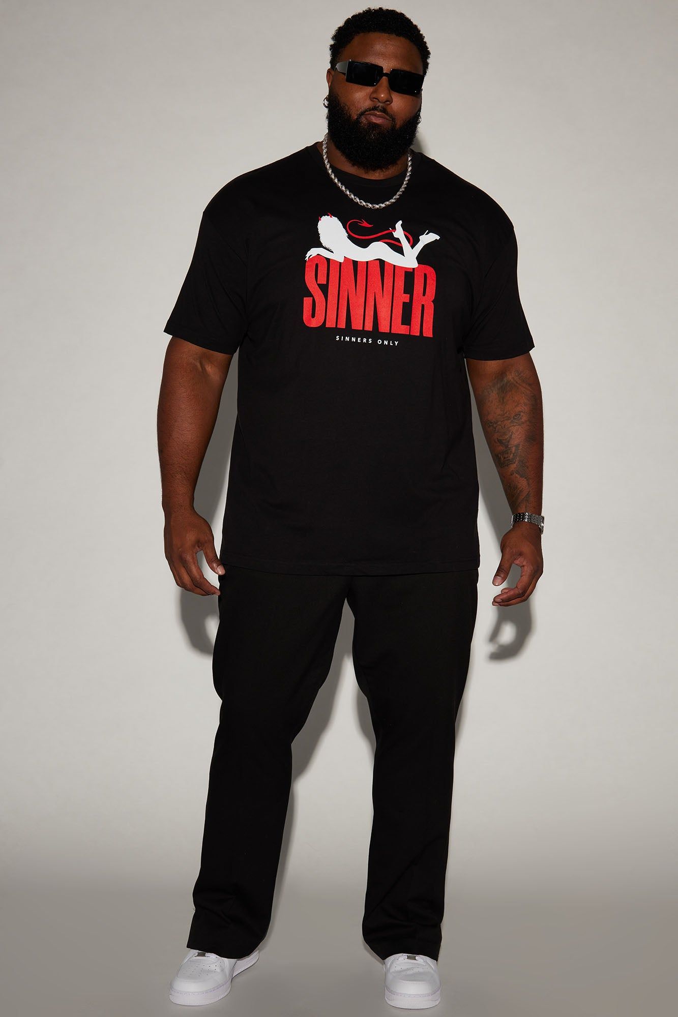 Nothing But Sin Short Sleeve Tee - Black sold by Fashion Nova product image thumbnail 5