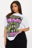 Pink Floyd Poster Washed Tee - Grey/combo sold by Fashion Nova