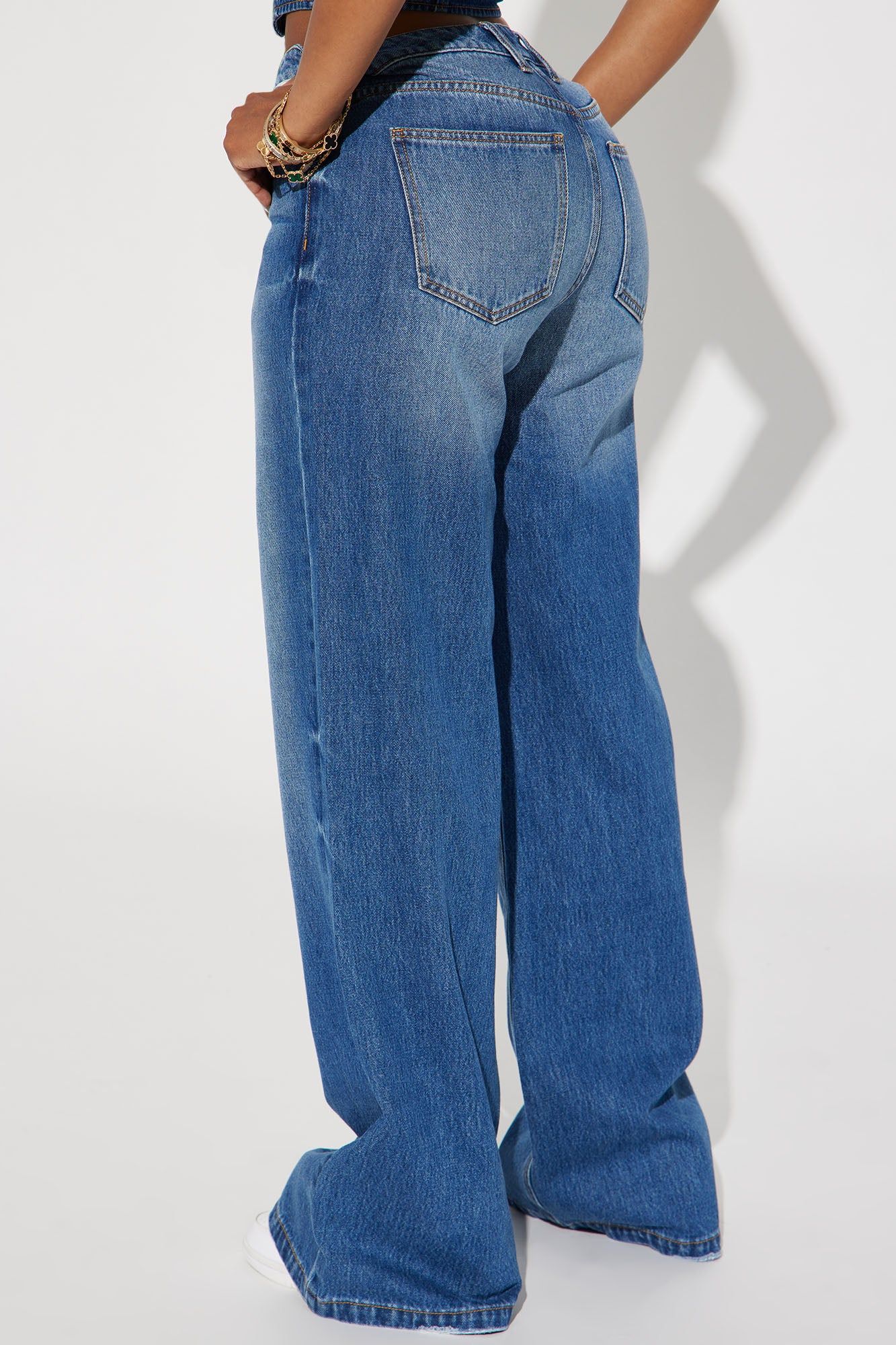 The Wayside Baggy Wide Leg Jean - Medium Wash sold by Fashion Nova product image thumbnail 3