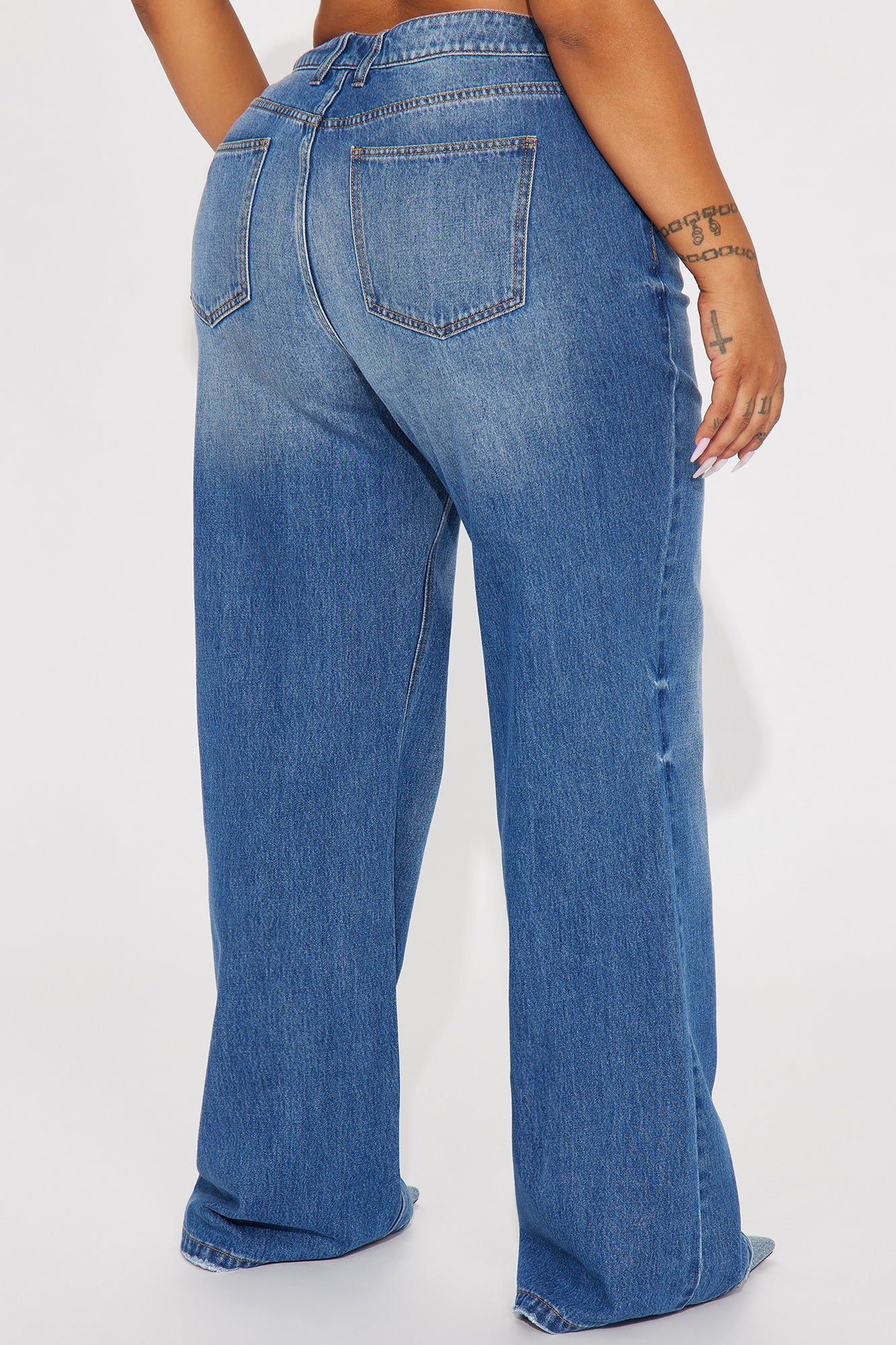 The Wayside Baggy Wide Leg Jean - Medium Wash sold by Fashion Nova product image thumbnail 6