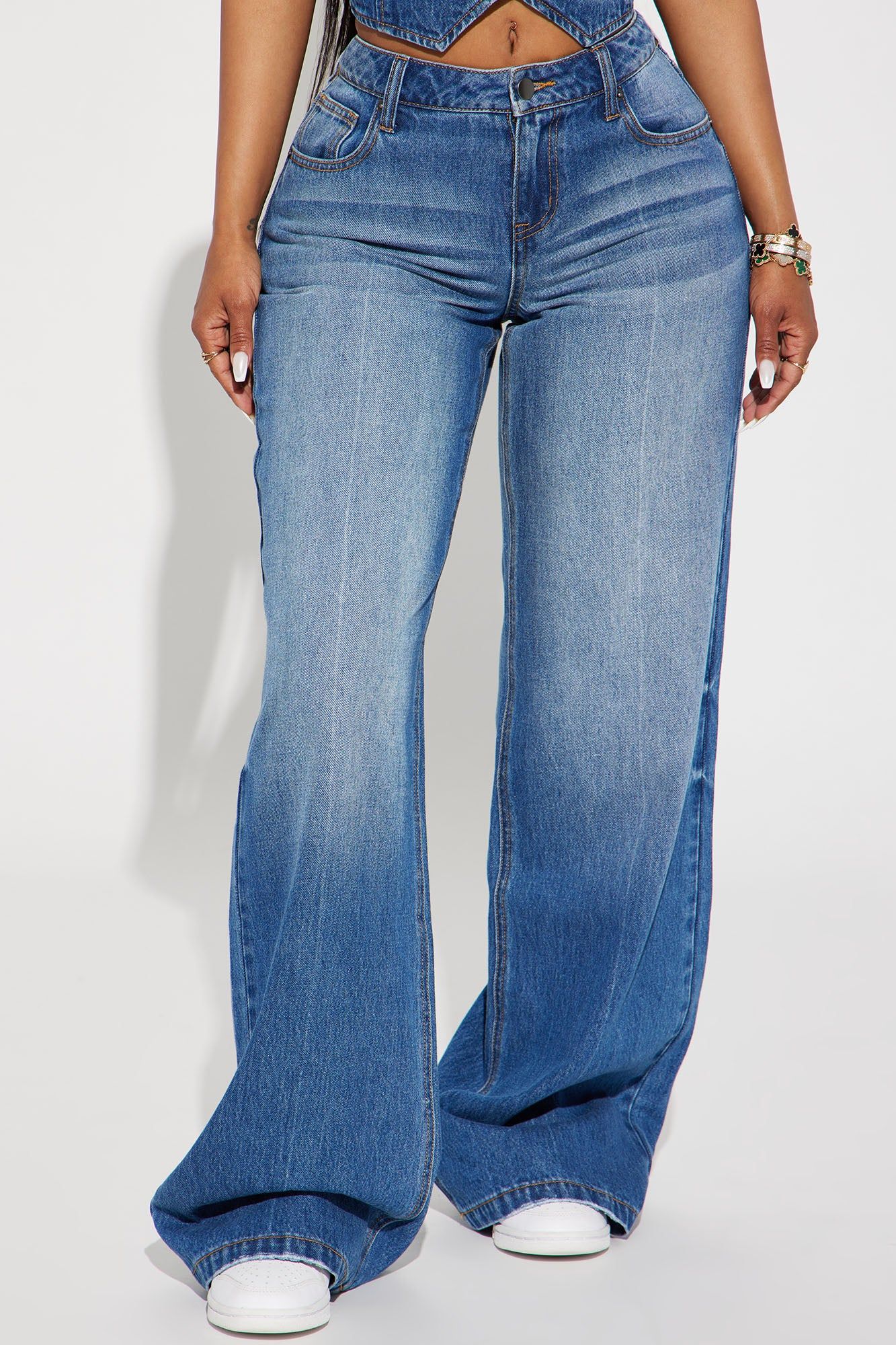 The Wayside Baggy Wide Leg Jean - Medium Wash sold by Fashion Nova product image thumbnail 2