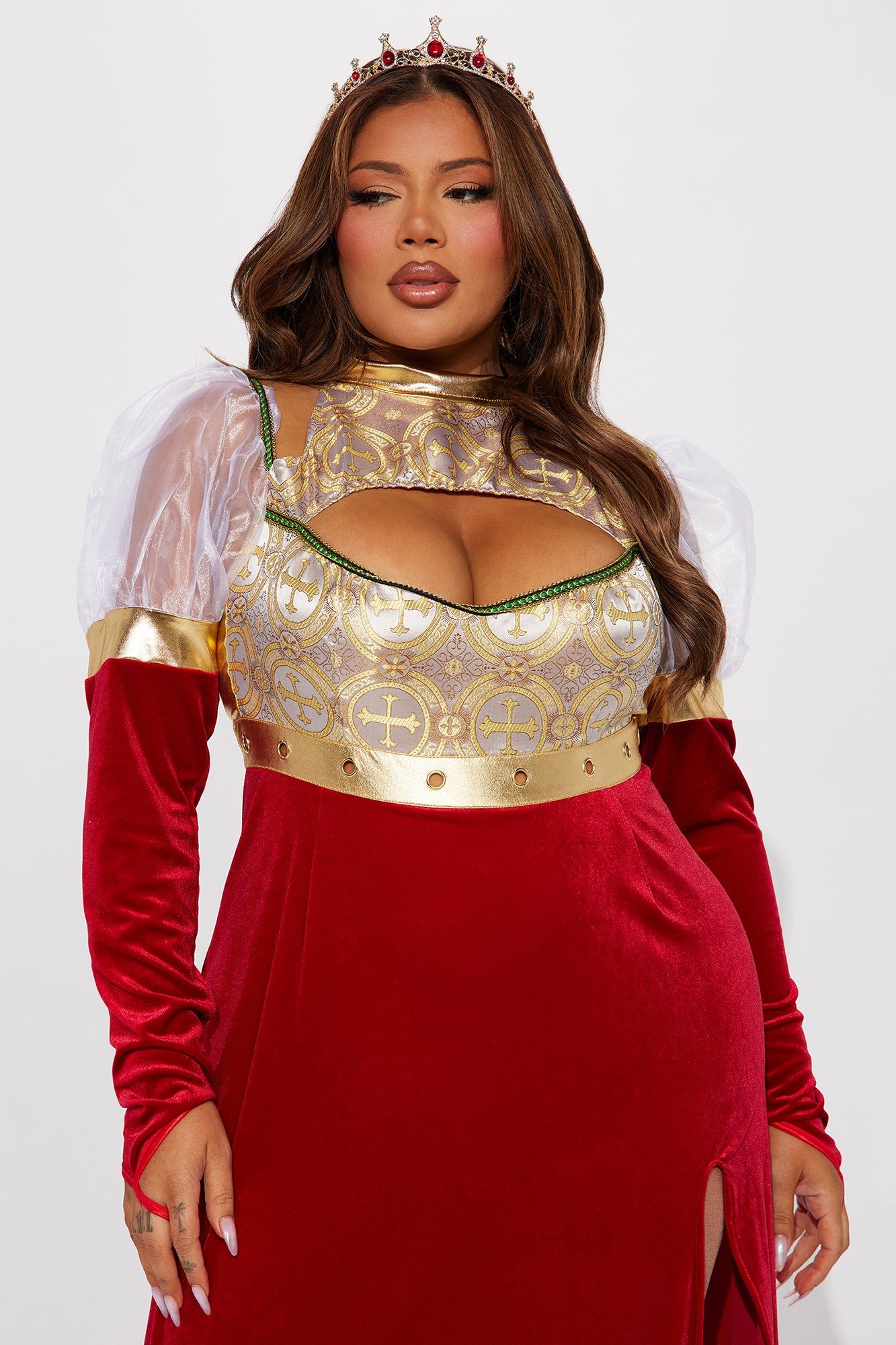 Your Queen 2 Piece Costume Set - Red/combo sold by Fashion Nova product image thumbnail 7