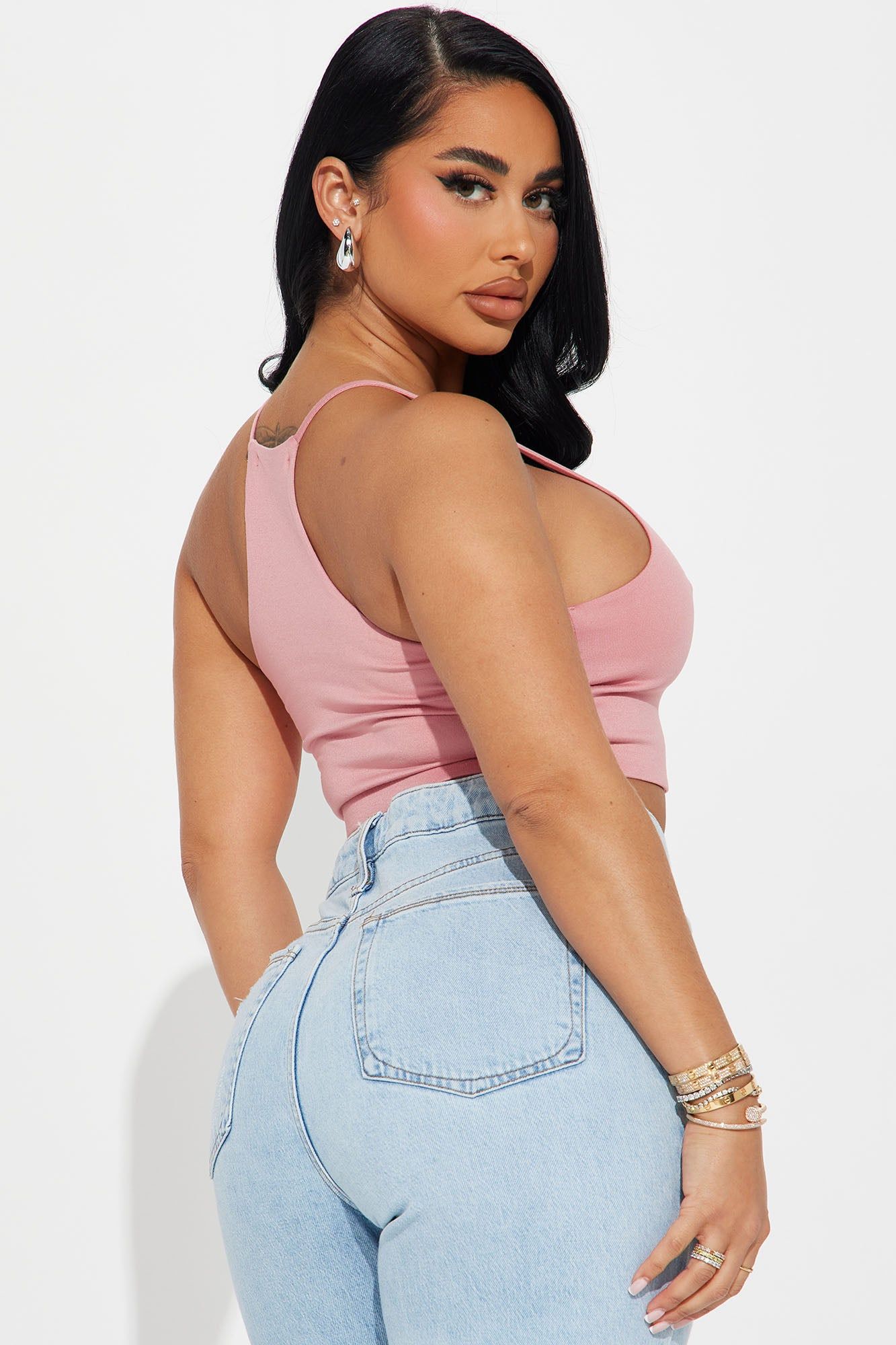 Rita Racerback Double Layered Top - Pink sold by Fashion Nova product image thumbnail 3