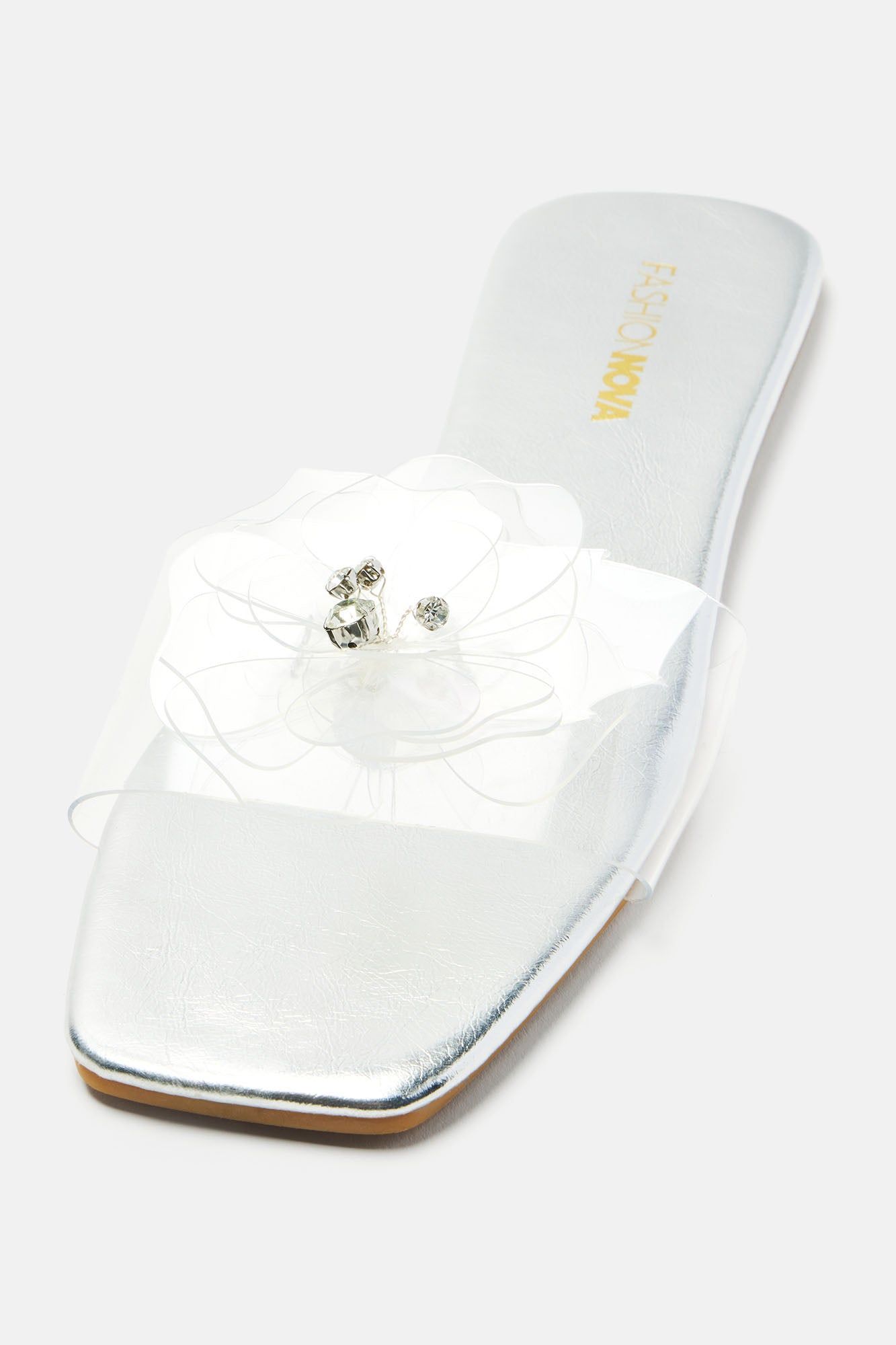 Treat Me Well Flat Sandals - Silver sold by Fashion Nova product image thumbnail 4