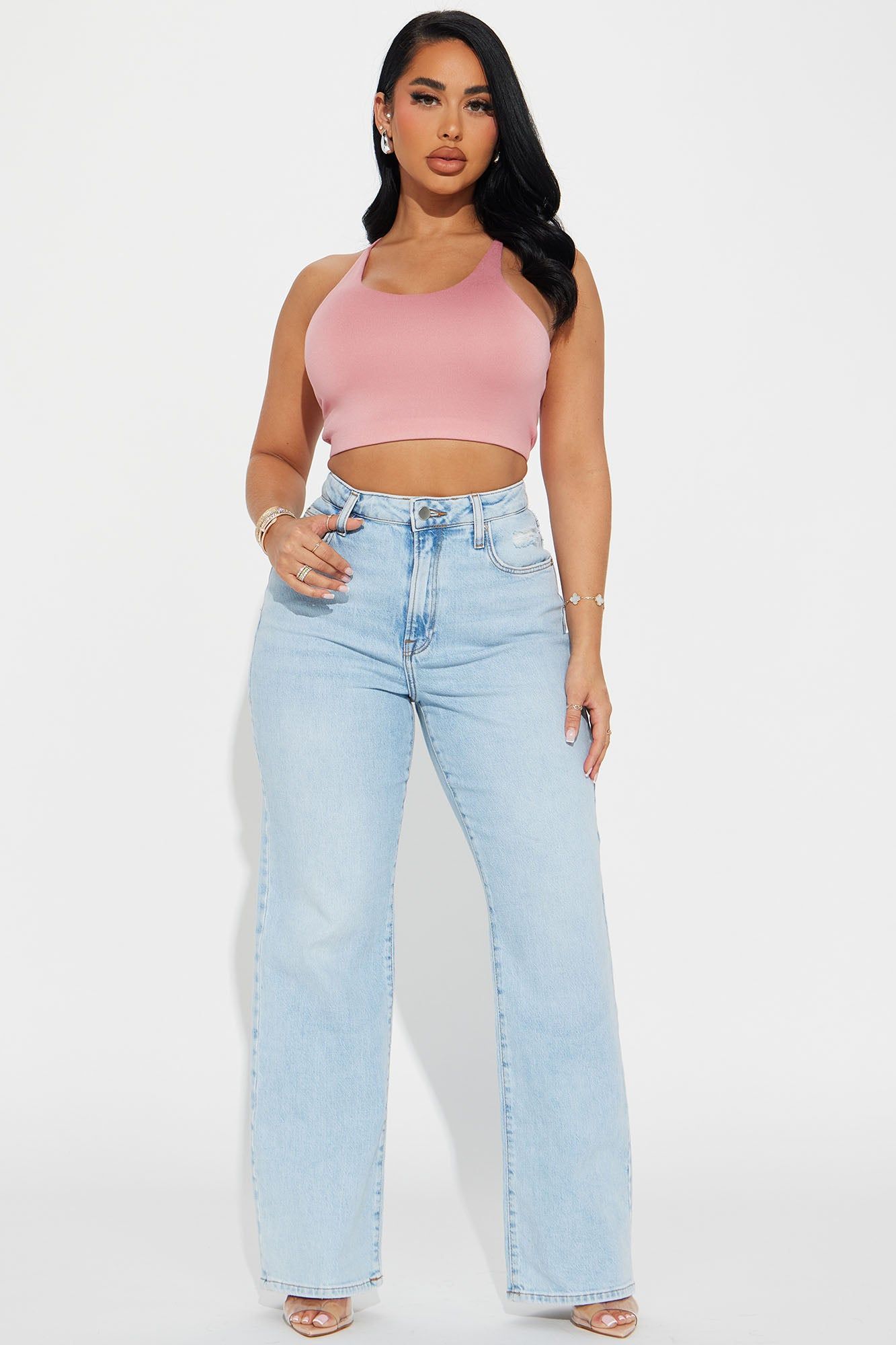 Rita Racerback Double Layered Top - Pink sold by Fashion Nova product image thumbnail 2