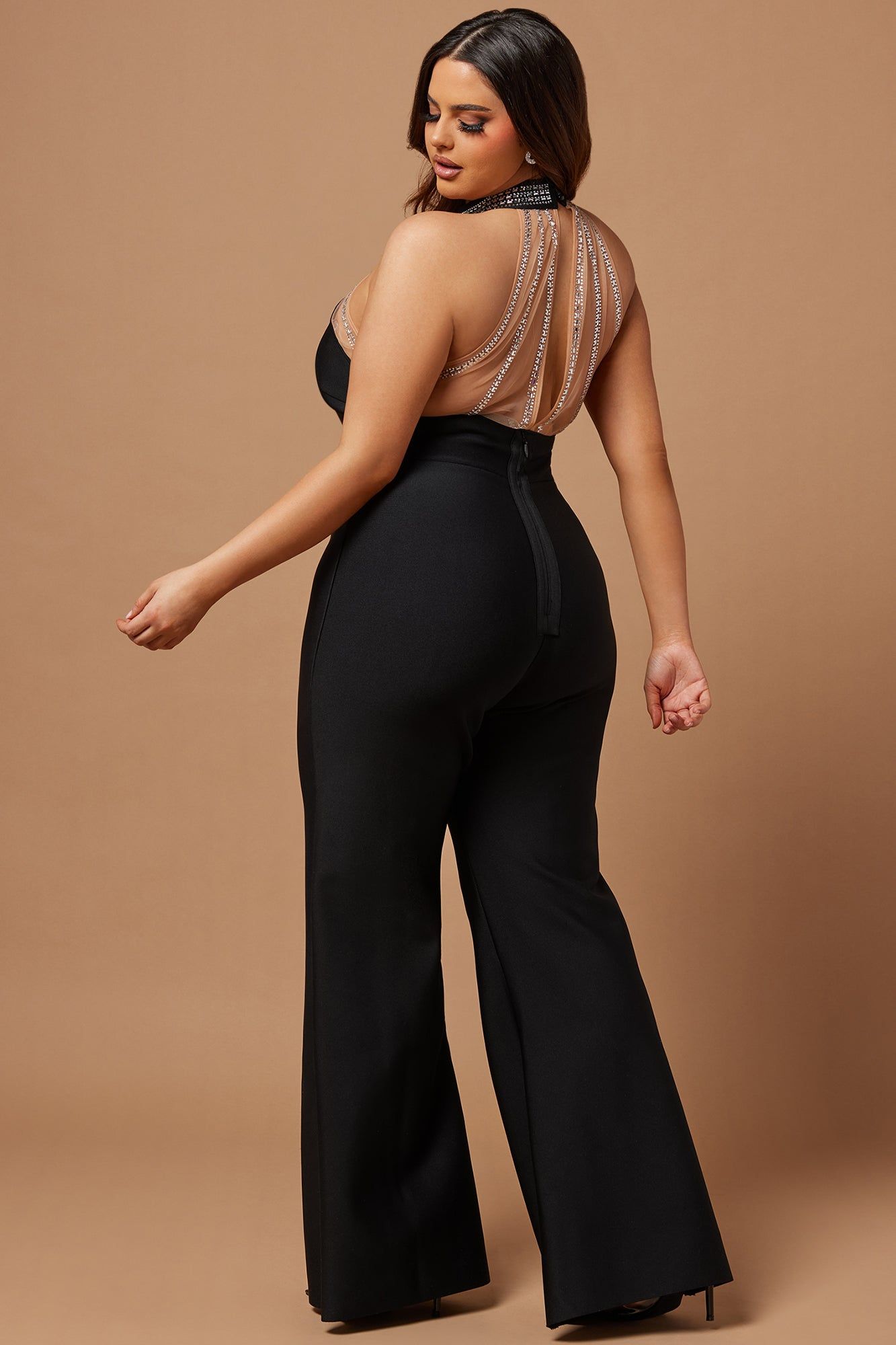 Janna Embellished Bandage Jumpsuit - Black sold by Fashion Nova product image thumbnail 8
