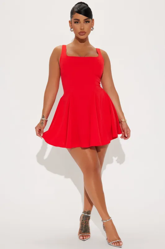 Hila Mini Dress - Red sold by Fashion Nova