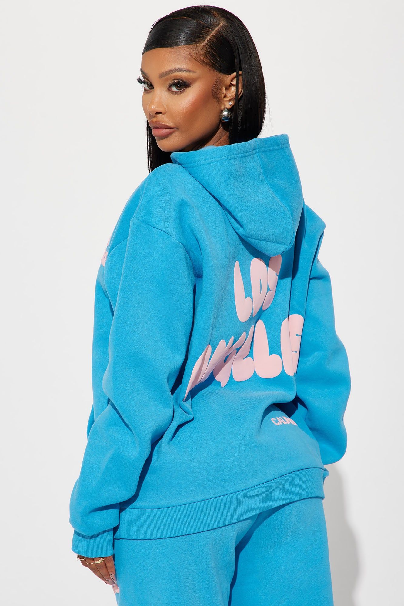 Los Angeles Puff Print Hoodie - Blue sold by Fashion Nova product image thumbnail 3
