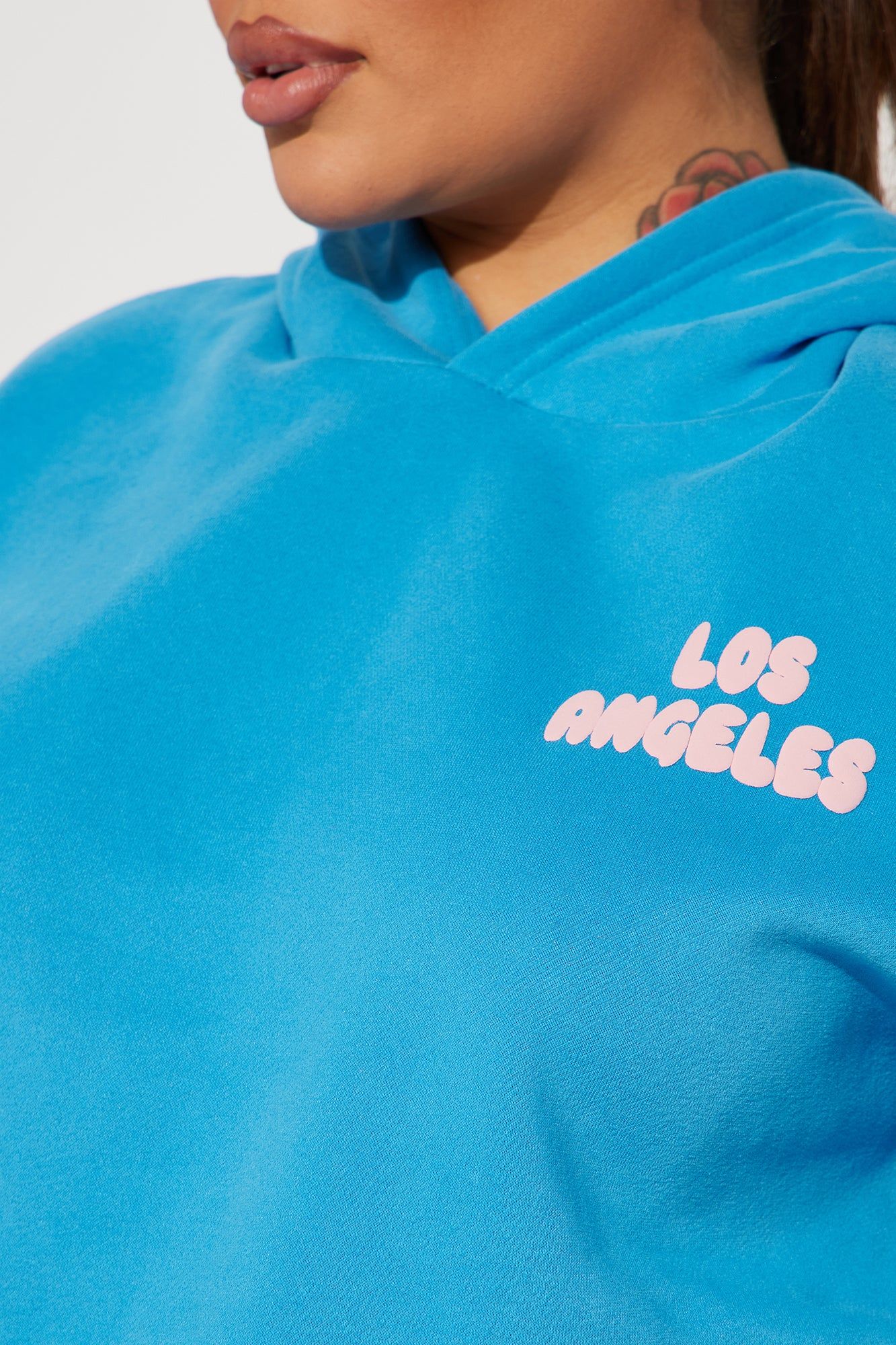 Los Angeles Puff Print Hoodie - Blue sold by Fashion Nova product image thumbnail 6