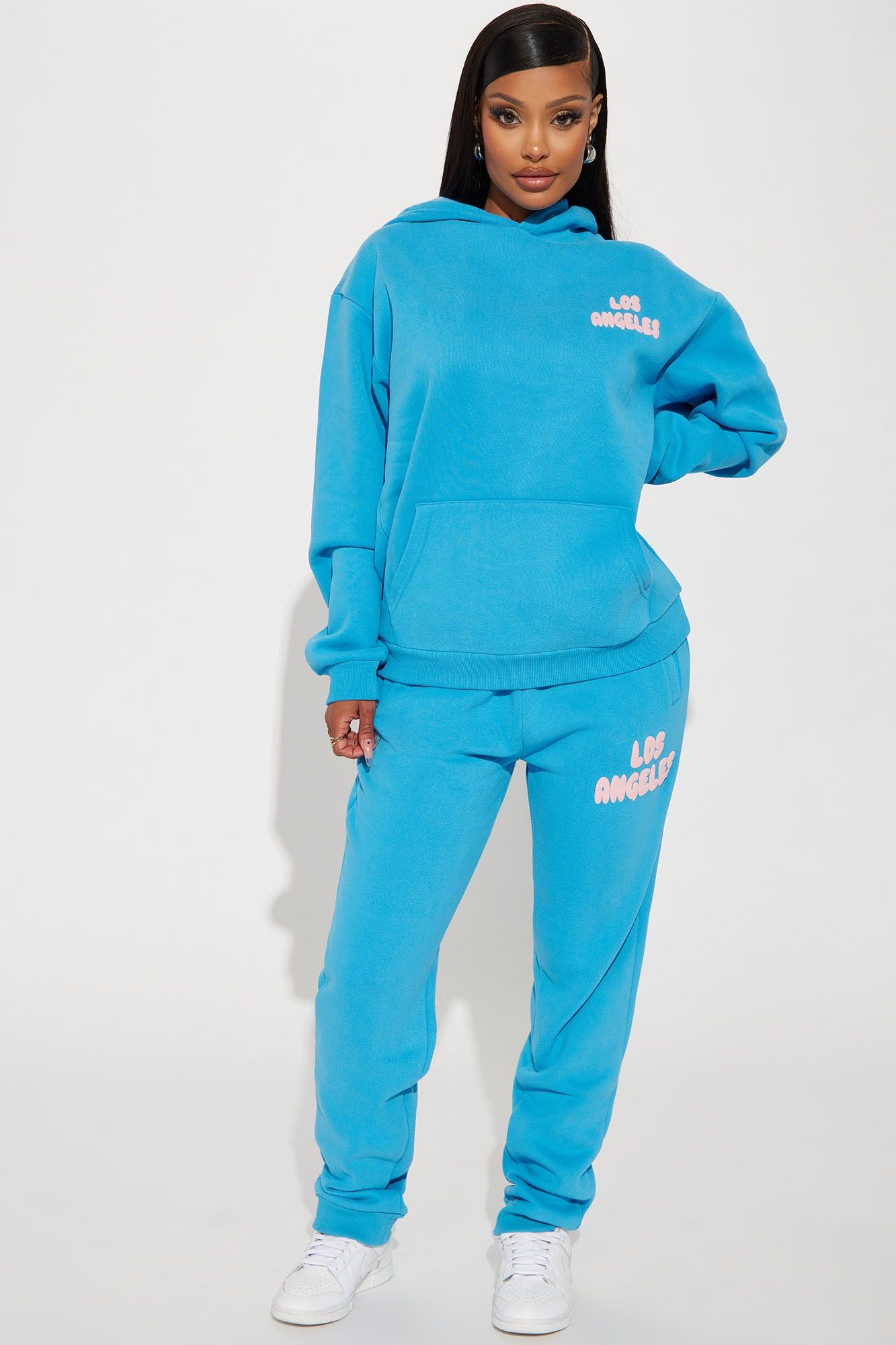 Los Angeles Puff Print Hoodie - Blue sold by Fashion Nova product image thumbnail 2