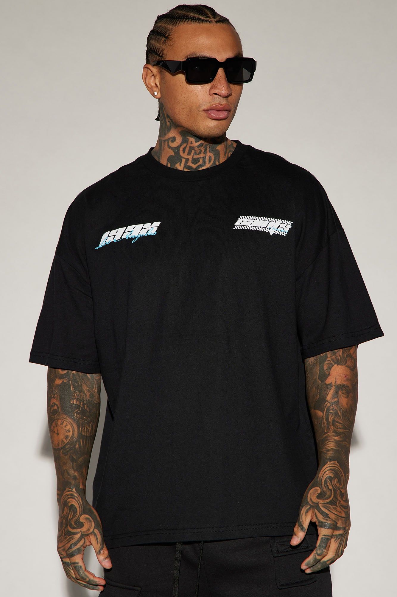 Streets Watchin Oversized Short Sleeve Tee - Black sold by Fashion Nova product image thumbnail 3