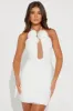 Sierra Bandage Mini Dress - White sold by Fashion Nova