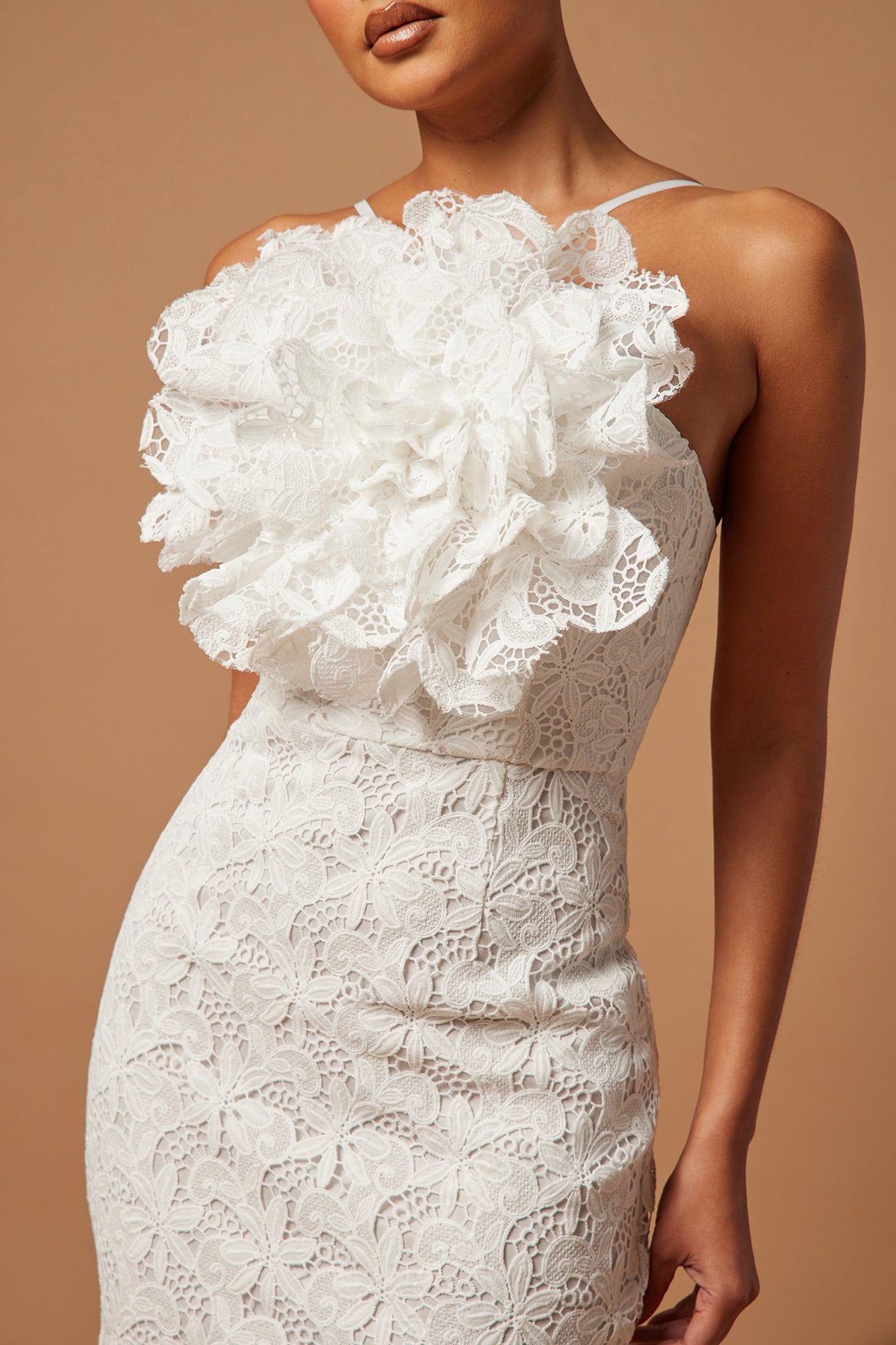 Nadia Lace Mini Dress - White sold by Fashion Nova product image thumbnail 3