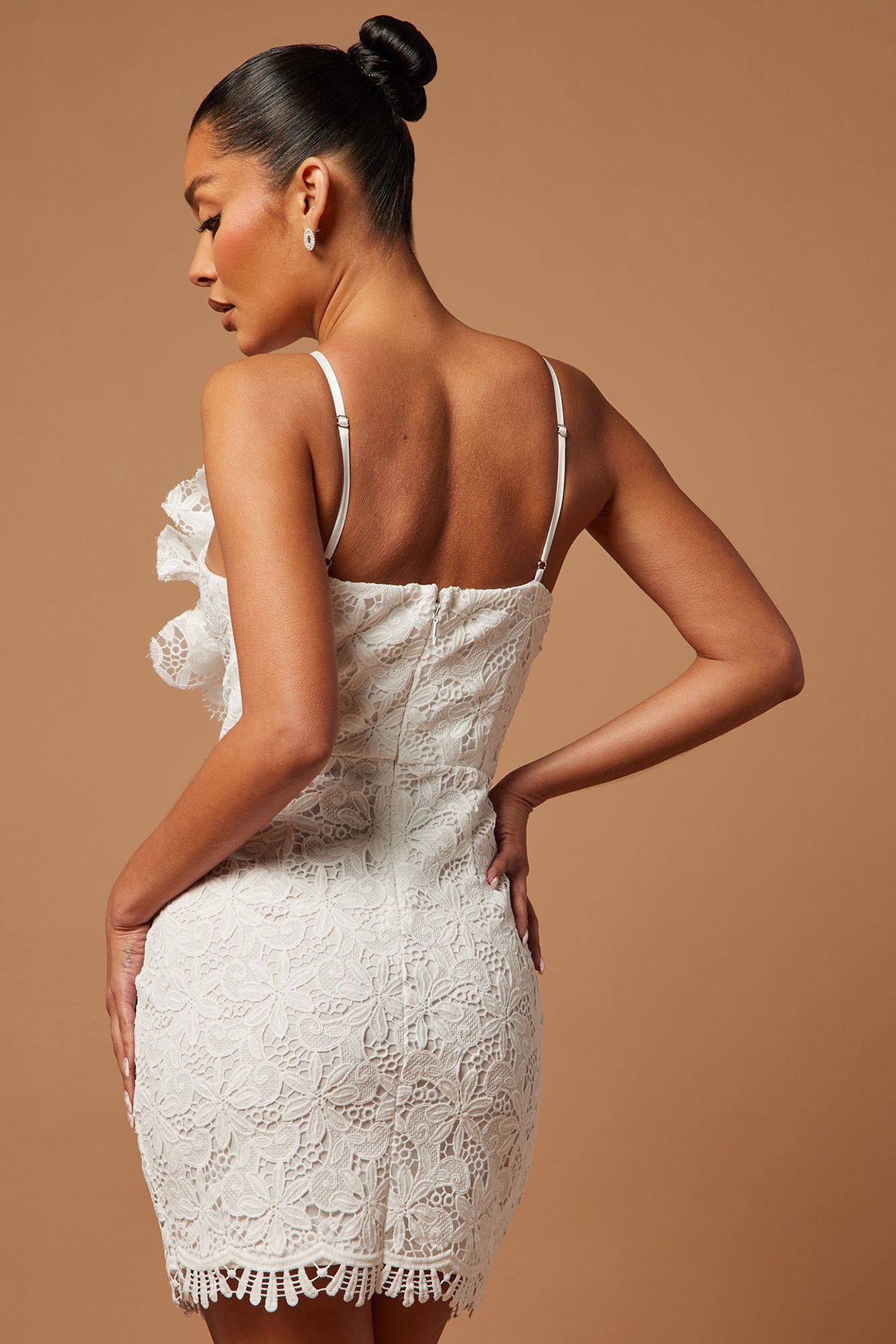 Nadia Lace Mini Dress - White sold by Fashion Nova product image thumbnail 4