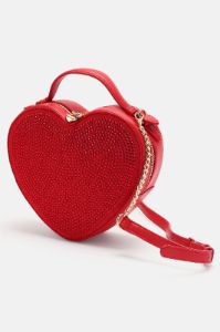 Flashy Heart Crossbody Bag  - Red sold by Fashion Nova
