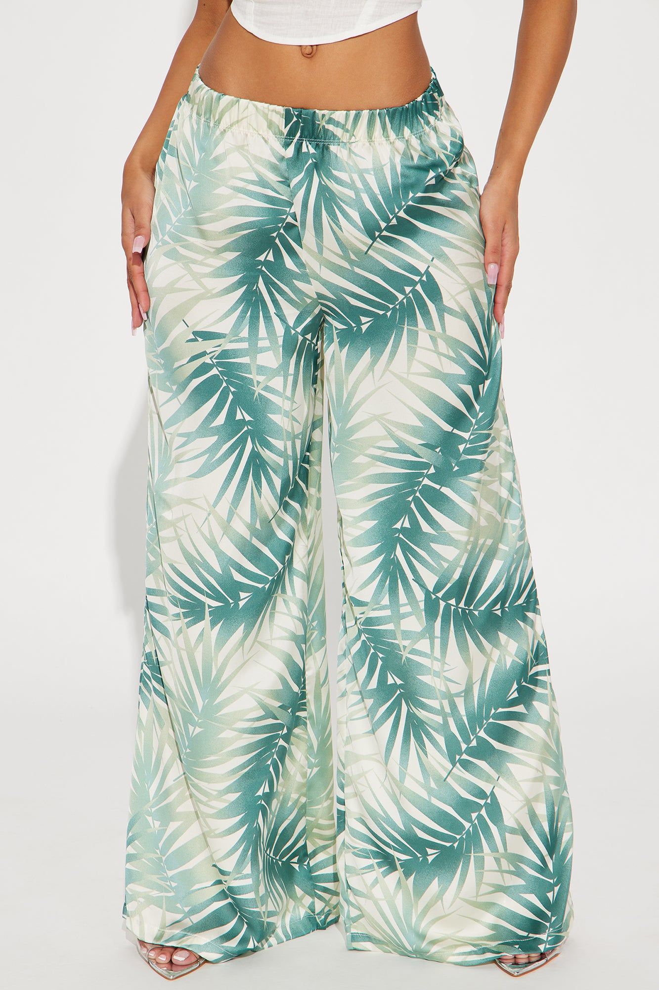 Feeling Breezy Printed Wide Leg Pant - Ivory/combo sold by Fashion Nova product image thumbnail 2