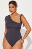 What Attitude Bodysuit - Charcoal sold by Fashion Nova
