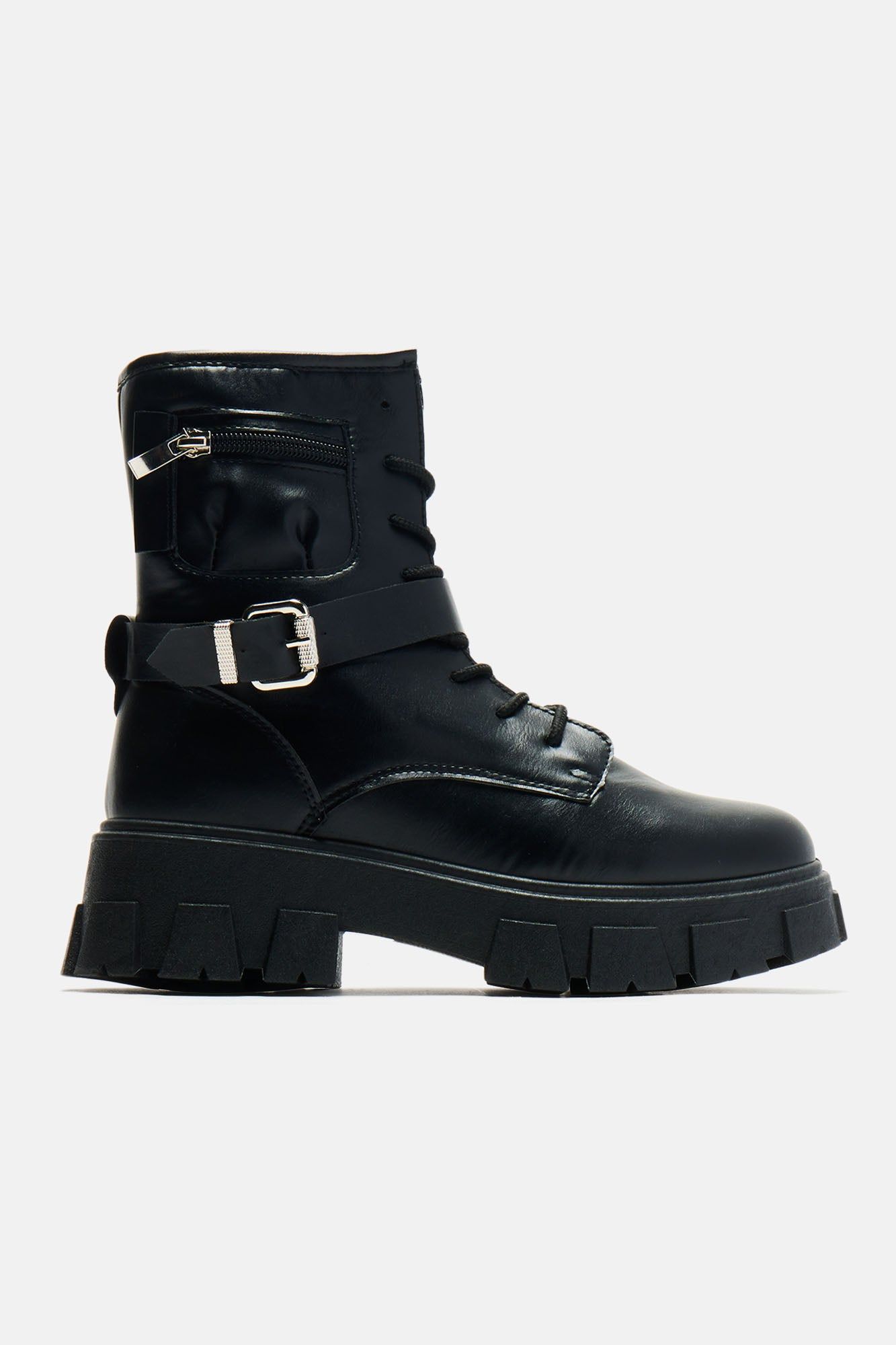 Drop The Game Combat Boots - Black sold by Fashion Nova product image thumbnail 5