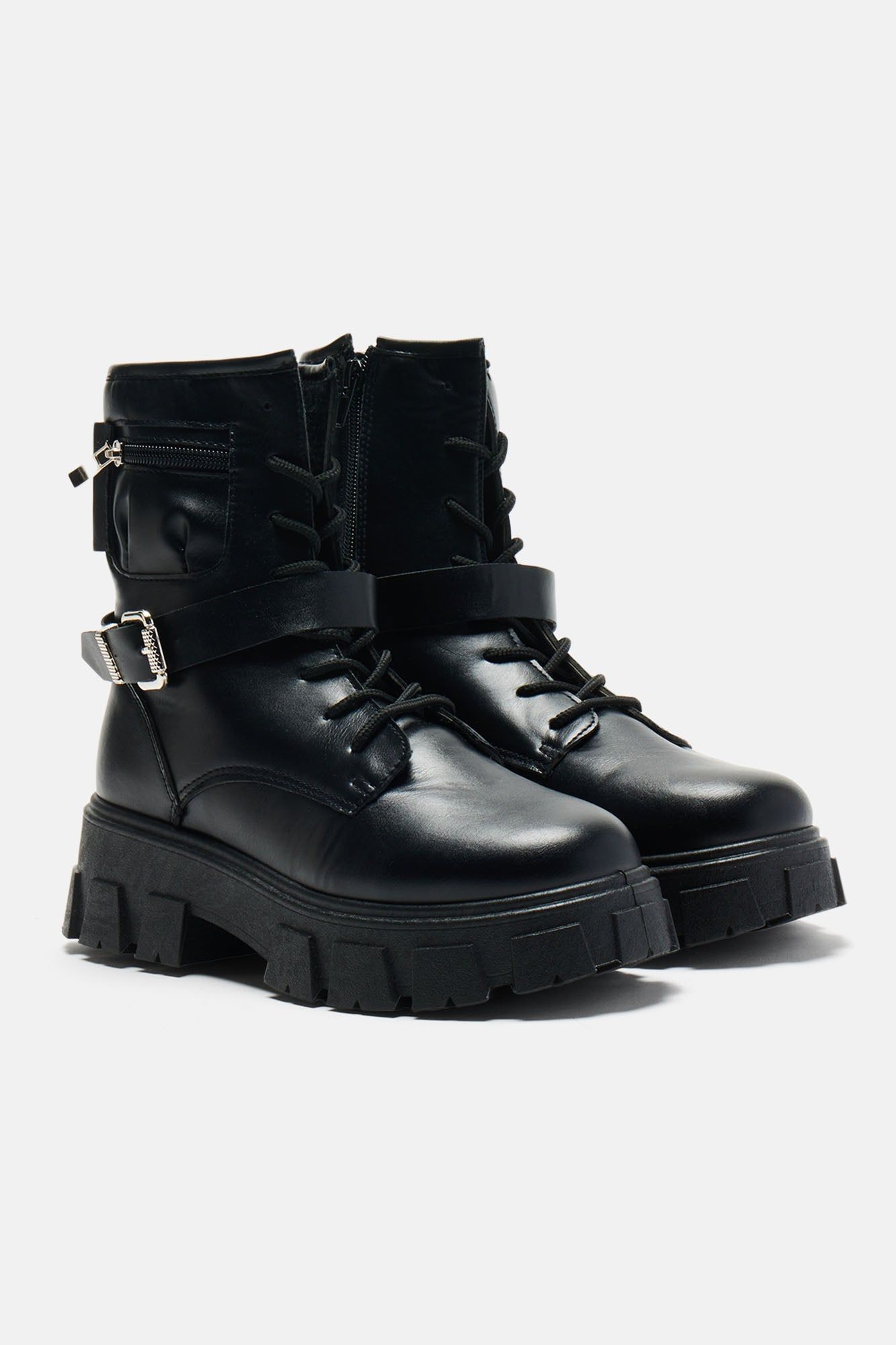 Drop The Game Combat Boots - Black sold by Fashion Nova product image thumbnail 4