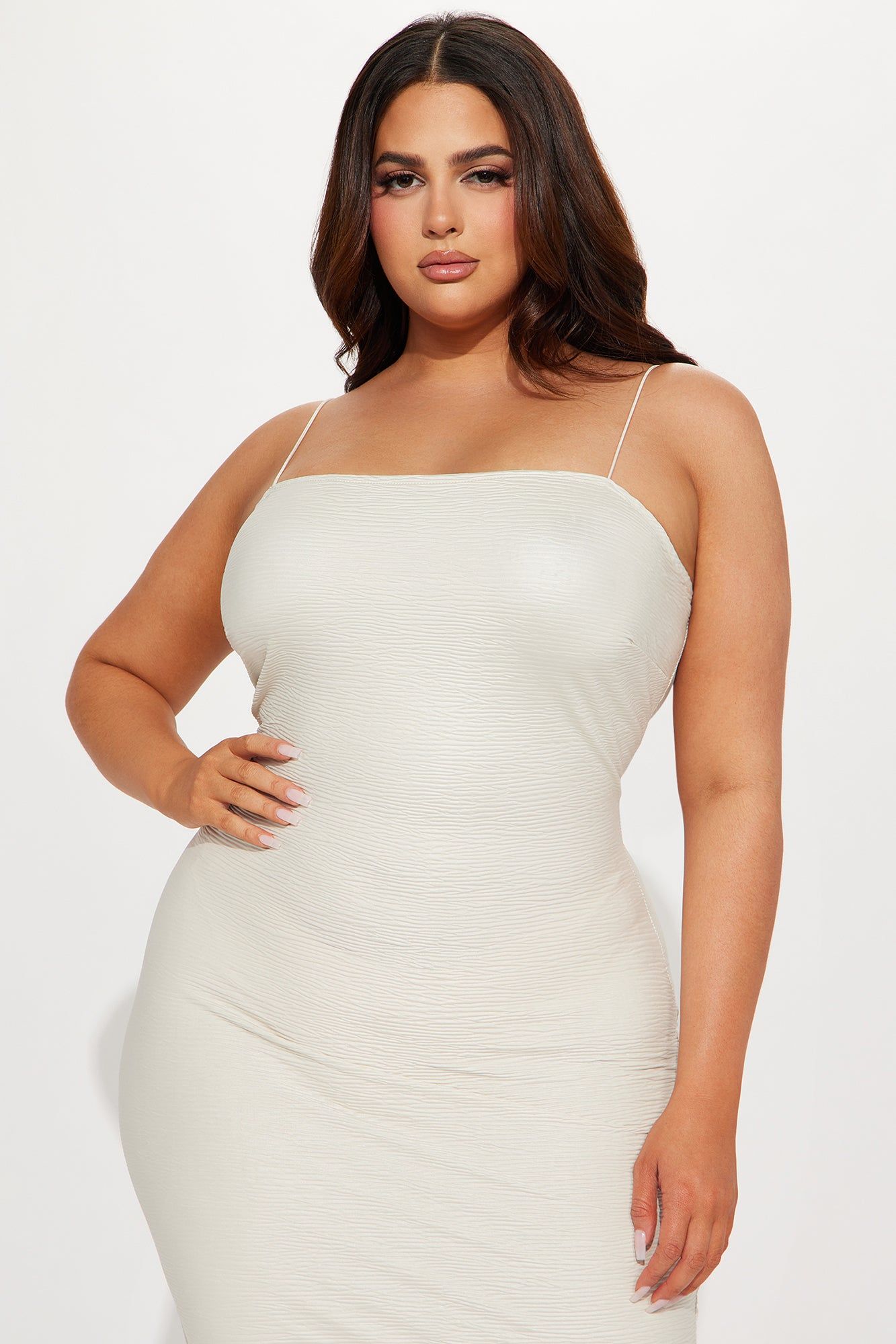 Jaylan Textured Maxi Dress - Cream sold by Fashion Nova product image thumbnail 5