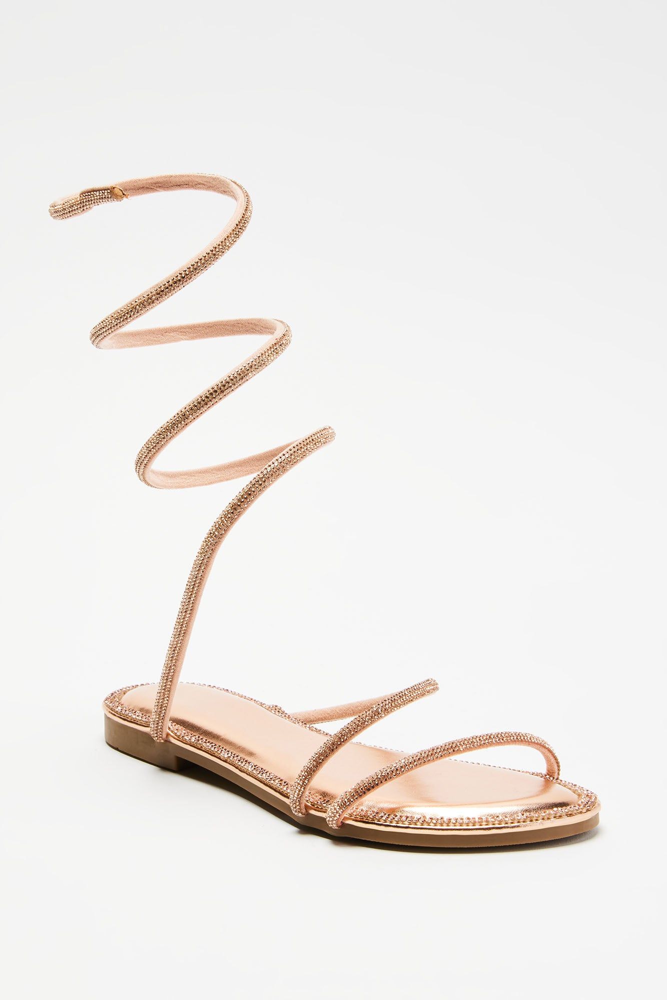 Brienne Wrap Up Sandals - Rose Gold sold by Fashion Nova product image thumbnail 2