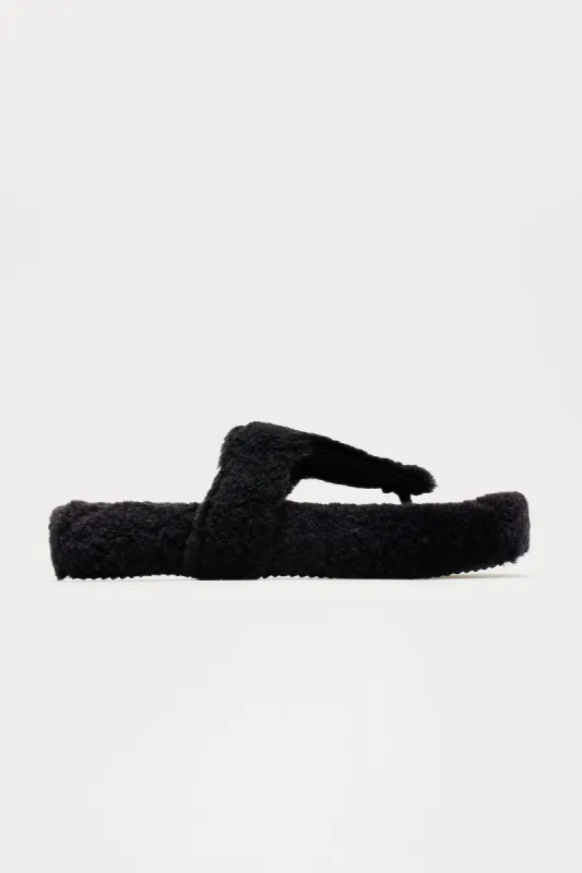 Sleepover Ready Slippers - Black sold by Fashion Nova