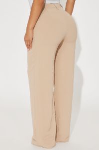 Payton Trouser Pant - Taupe sold by Fashion Nova