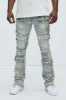 Let's Go Fray Cargo Skinny Flare Jeans - Light Wash sold by Fashion Nova
