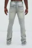 Let's Go Fray Cargo Skinny Flare Jeans - Light Wash sold by Fashion Nova