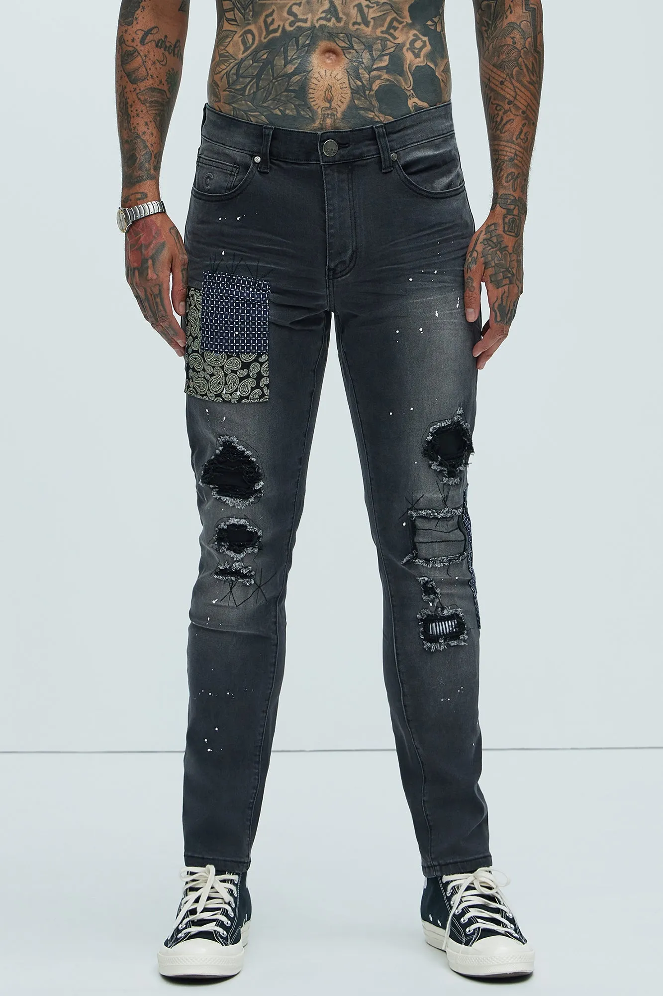 Talk To Me Nice Skinny Jeans - Black sold by Fashion Nova product image thumbnail 4