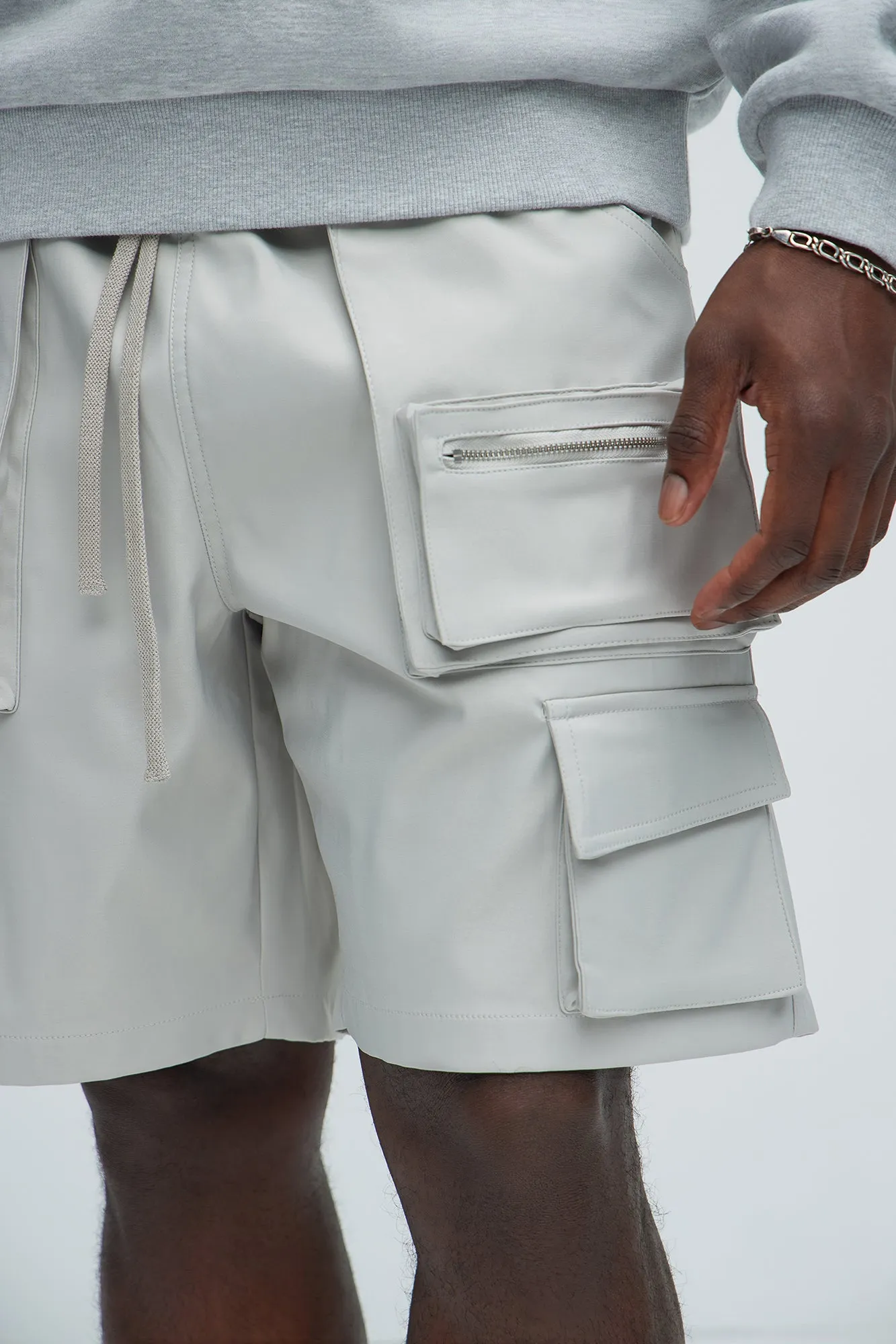 Kurt Cargo Shorts - Grey sold by Fashion Nova product image thumbnail 3