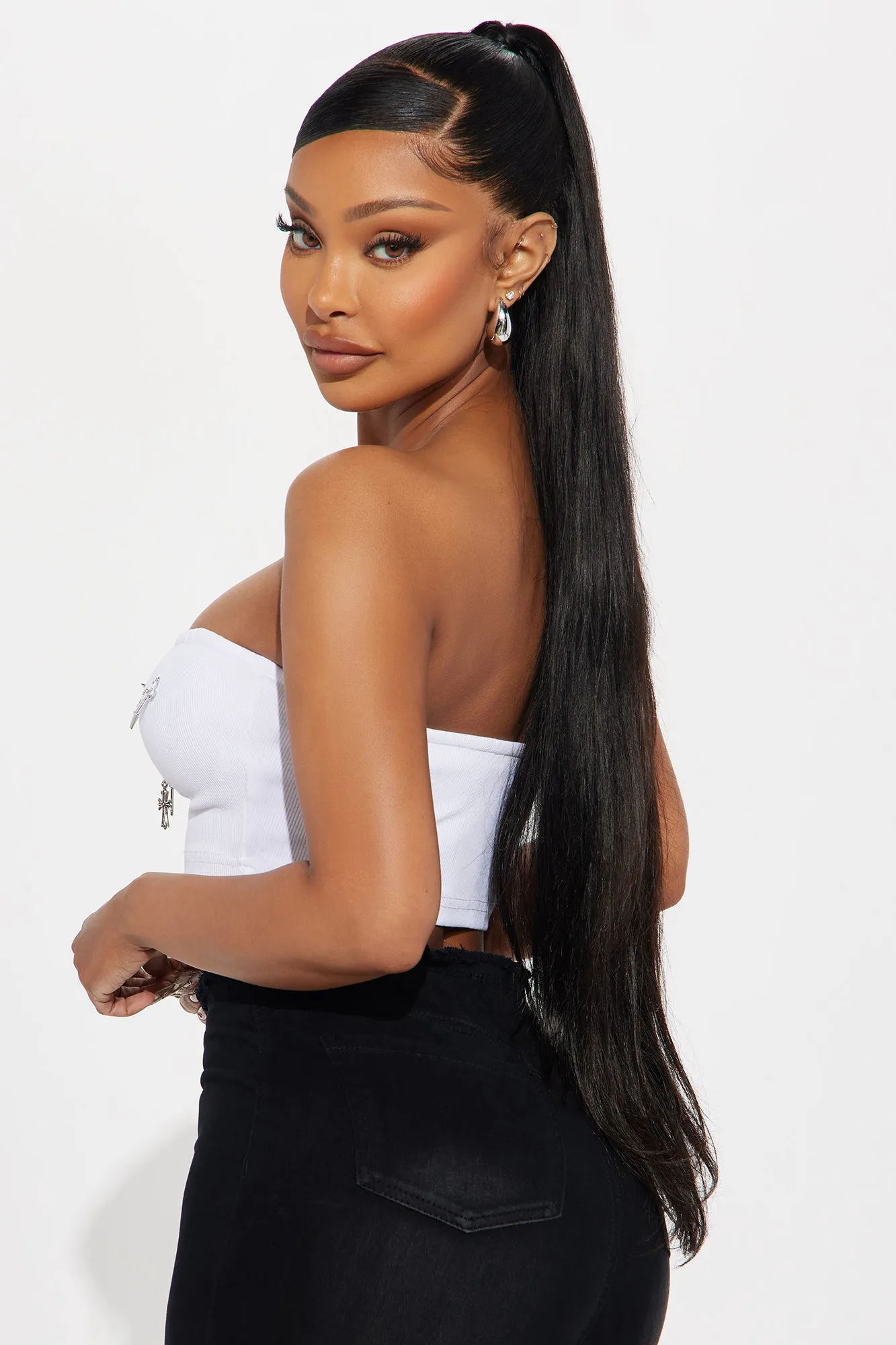 She's Edgy Tube Top - Ivory sold by Fashion Nova product image thumbnail 3