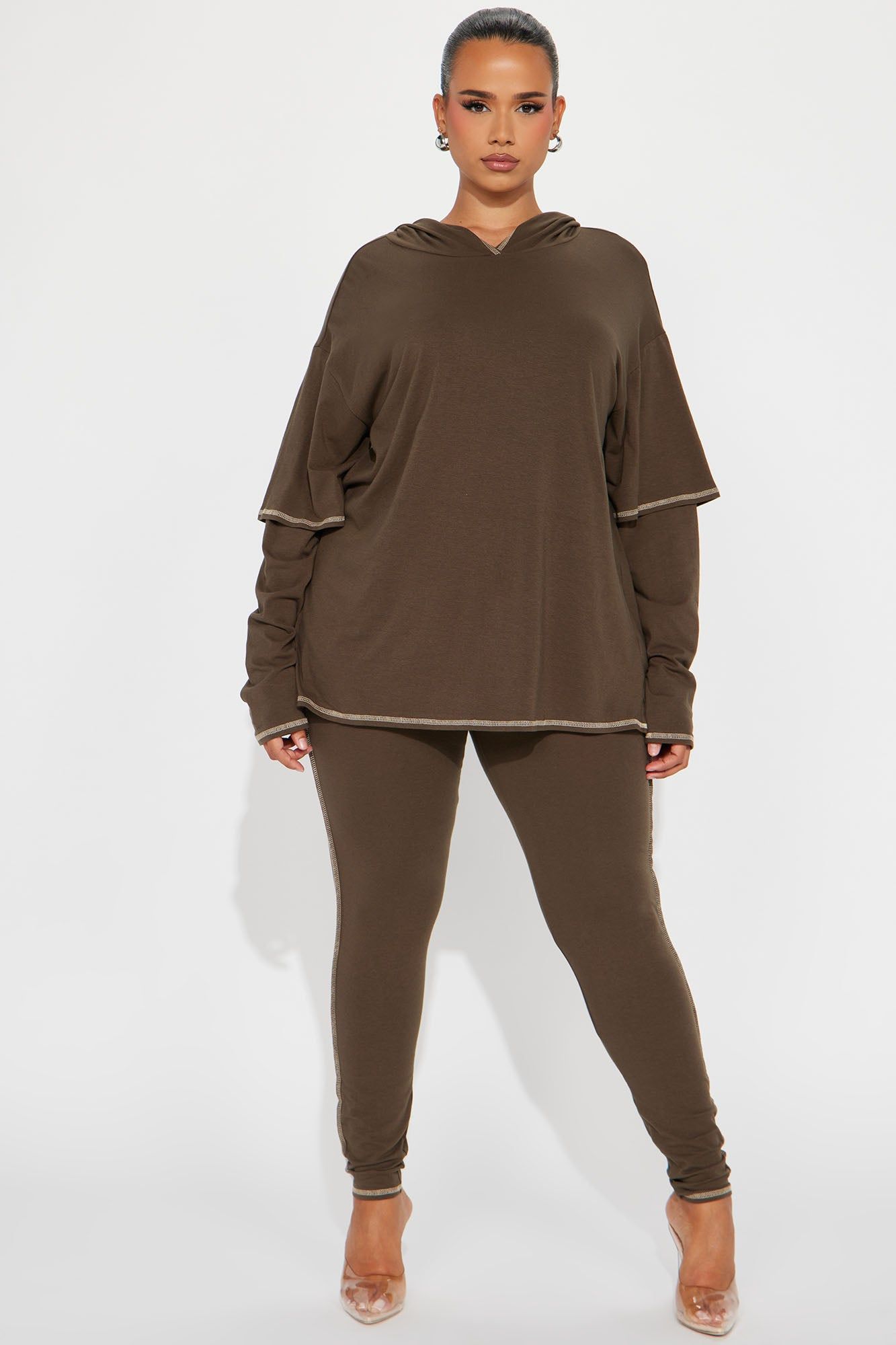 Aila Legging Set - Olive sold by Fashion Nova product image thumbnail 4