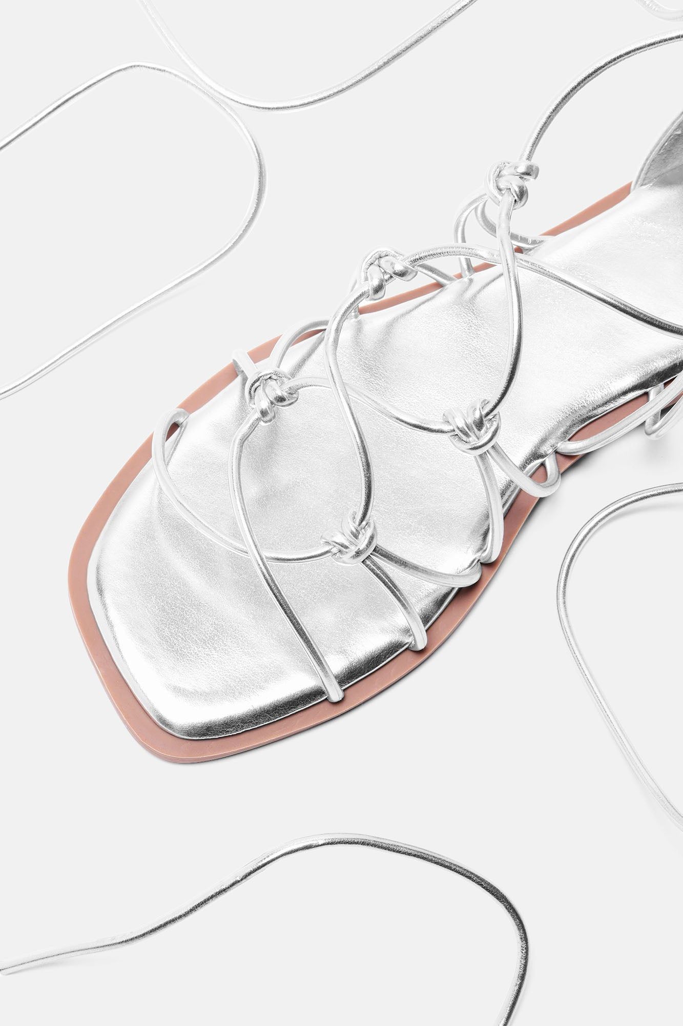 Outta Sight Wrap Up Gladiators - Silver sold by Fashion Nova product image thumbnail 5