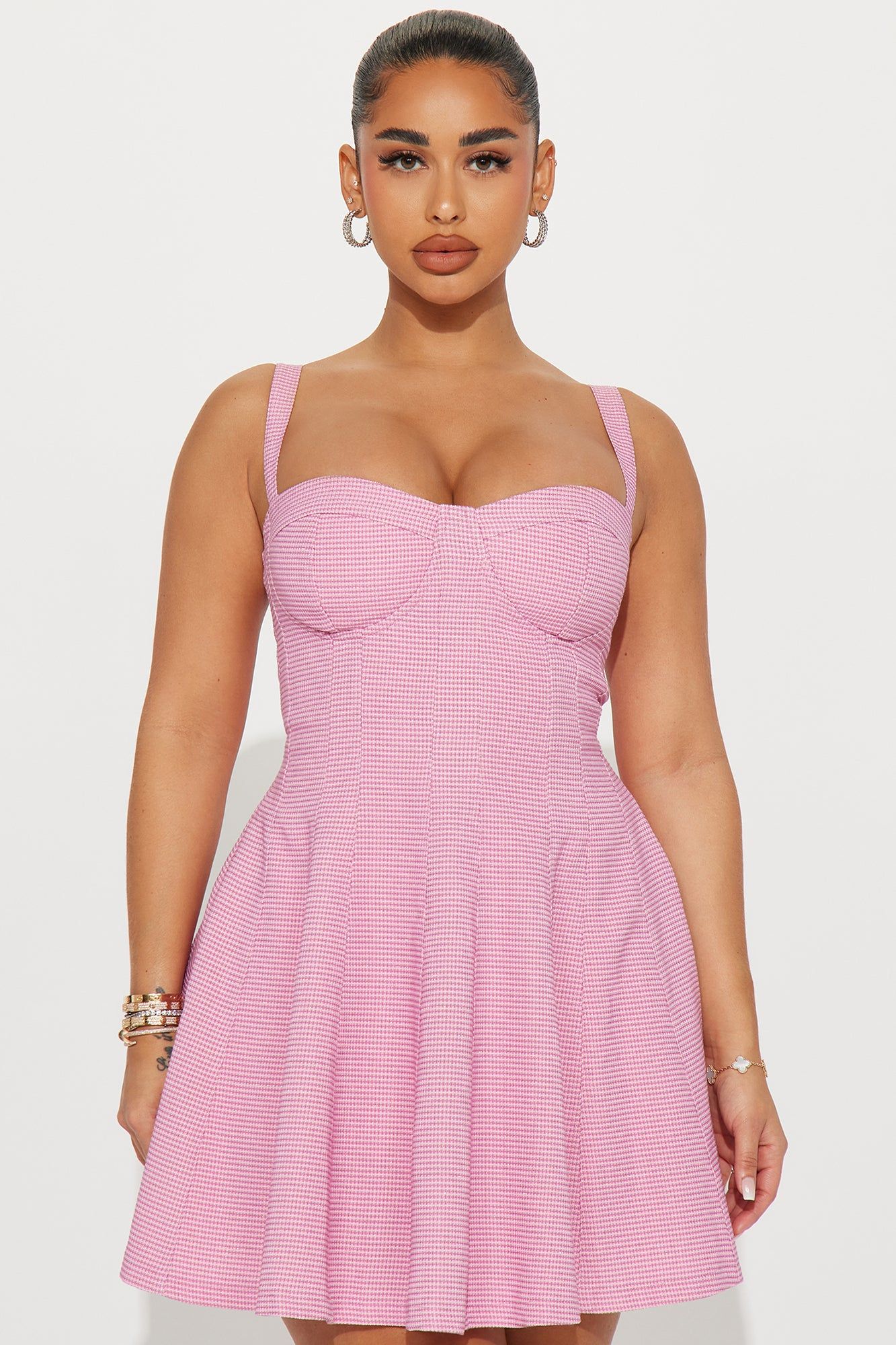Anna Tweed Mini Dress - Pink sold by Fashion Nova product image thumbnail 2