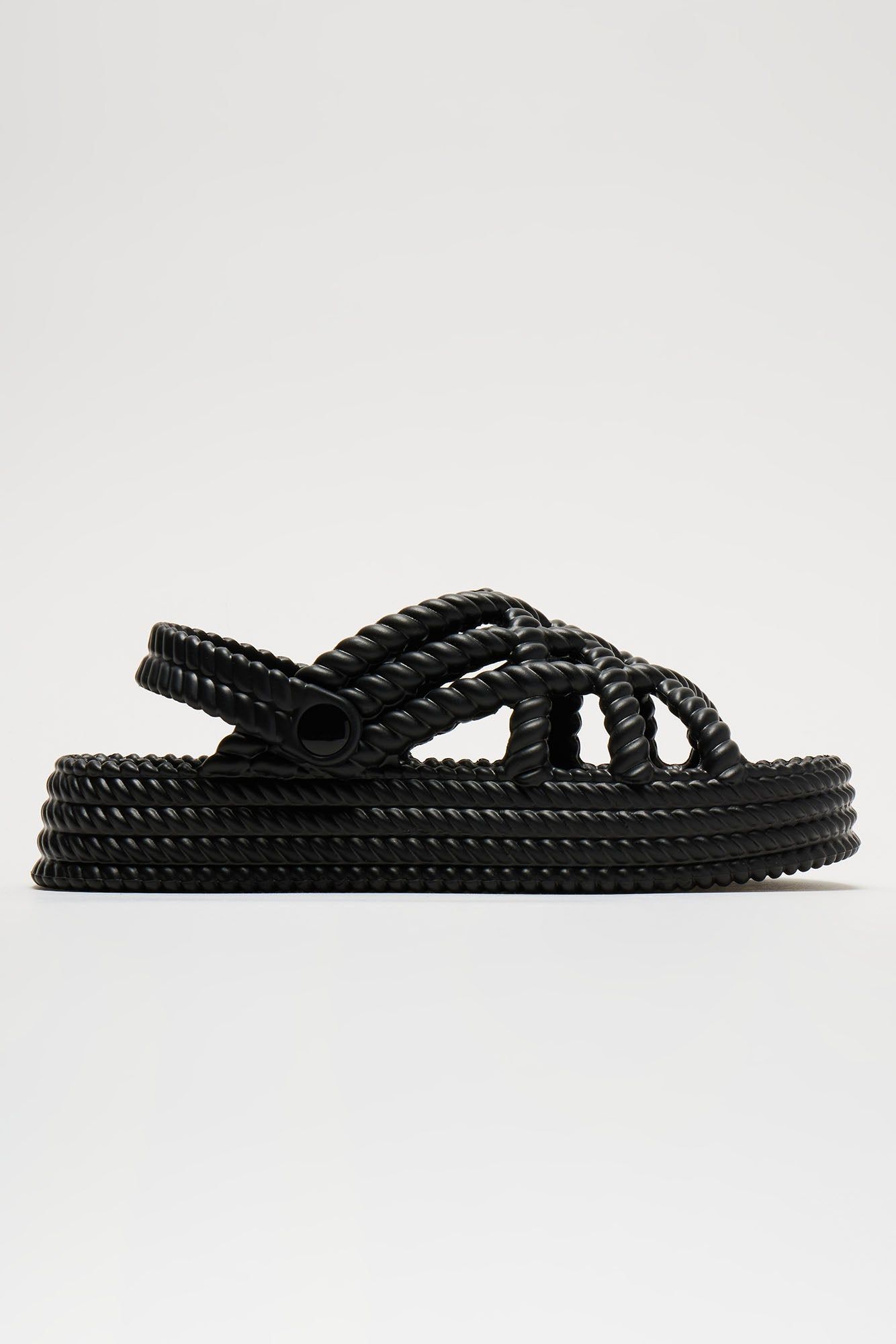 Time Travel Casual Slides - Black sold by Fashion Nova product image thumbnail 4
