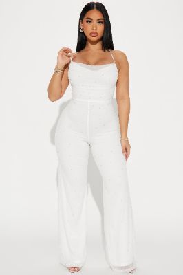 I Want Your Love Jumpsuit - Off White sold by Fashion Nova