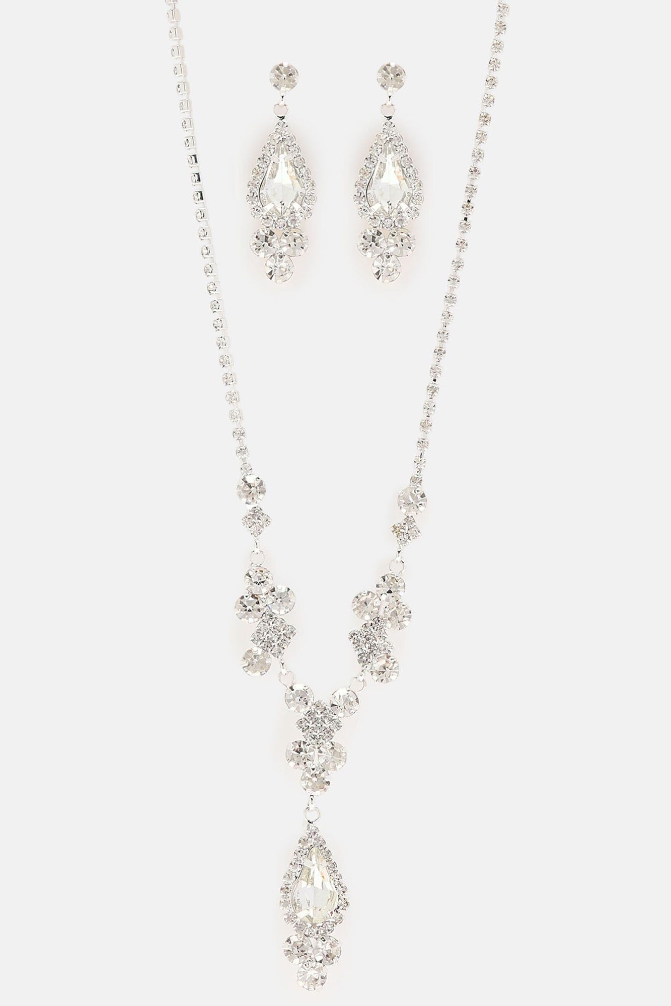 Enchanted Night Necklace And Earring Set - Silver sold by Fashion Nova product image thumbnail 3