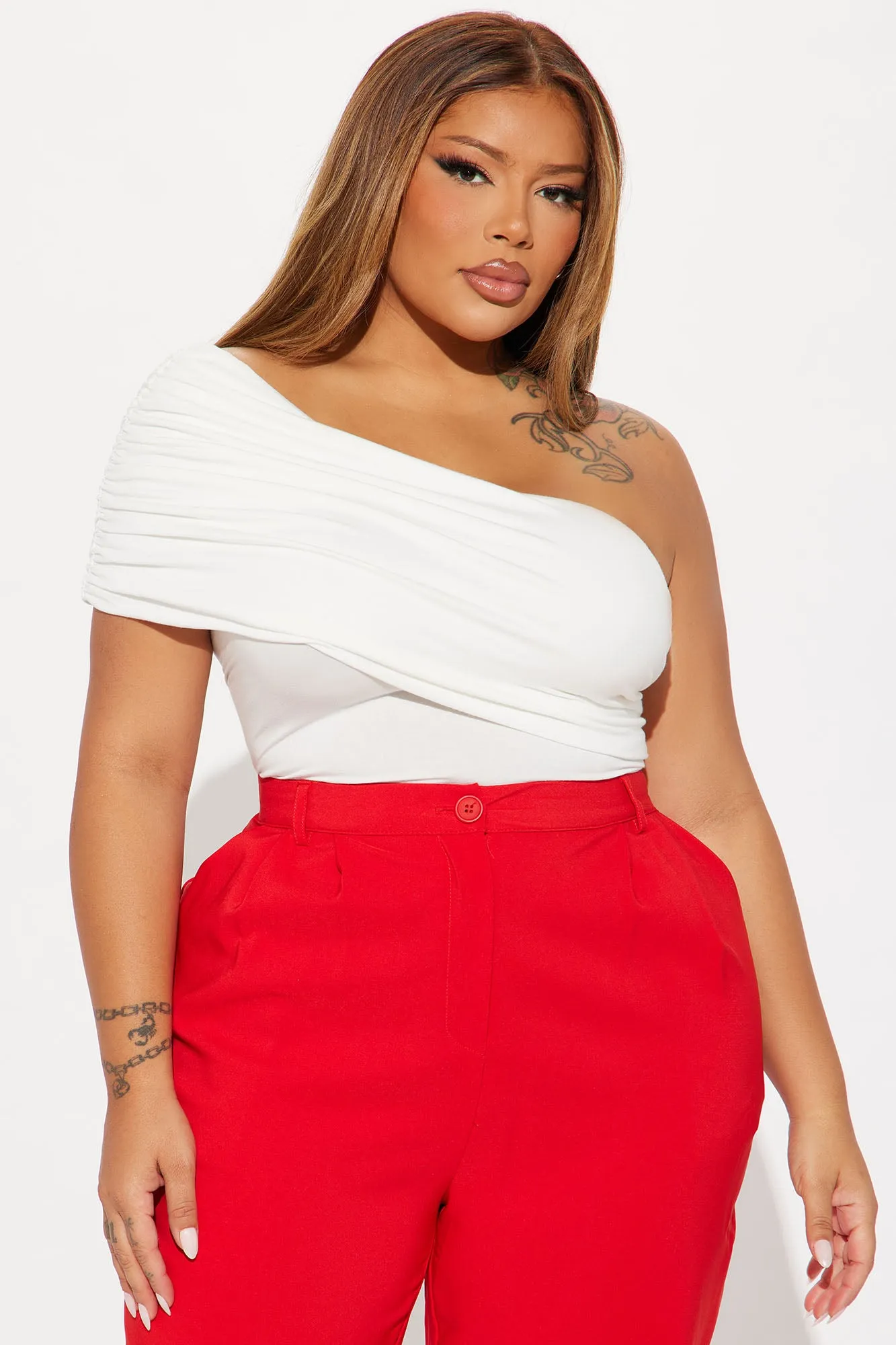 Kaya Off Shoulder Top - Ivory sold by Fashion Nova product image thumbnail 4