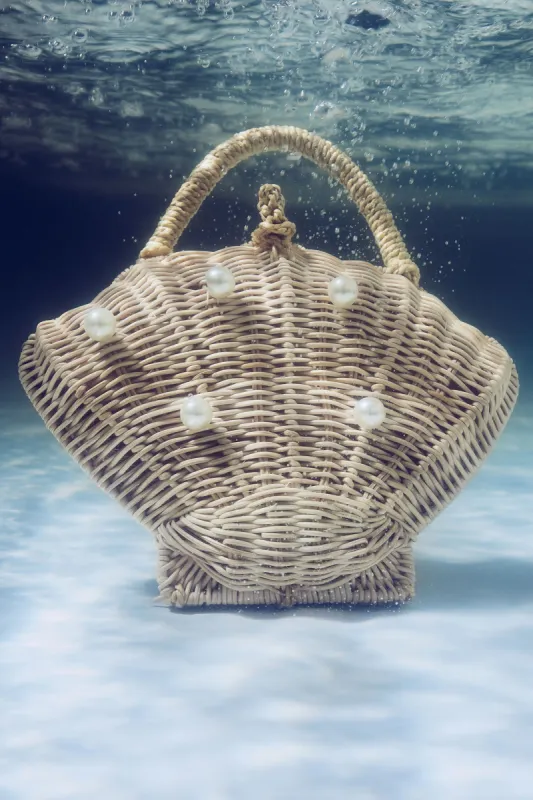 Mother Pearl Clutch - Natural/Combo sold by Fashion Nova