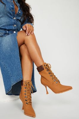 That's My Girl Booties - Tan sold by Fashion Nova