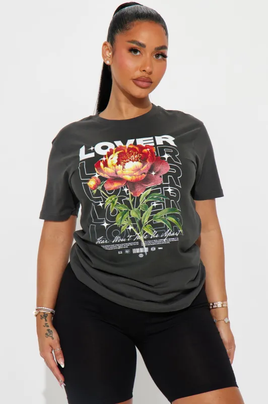 Lovers Only Washed Tee - Black Wash sold by Fashion Nova