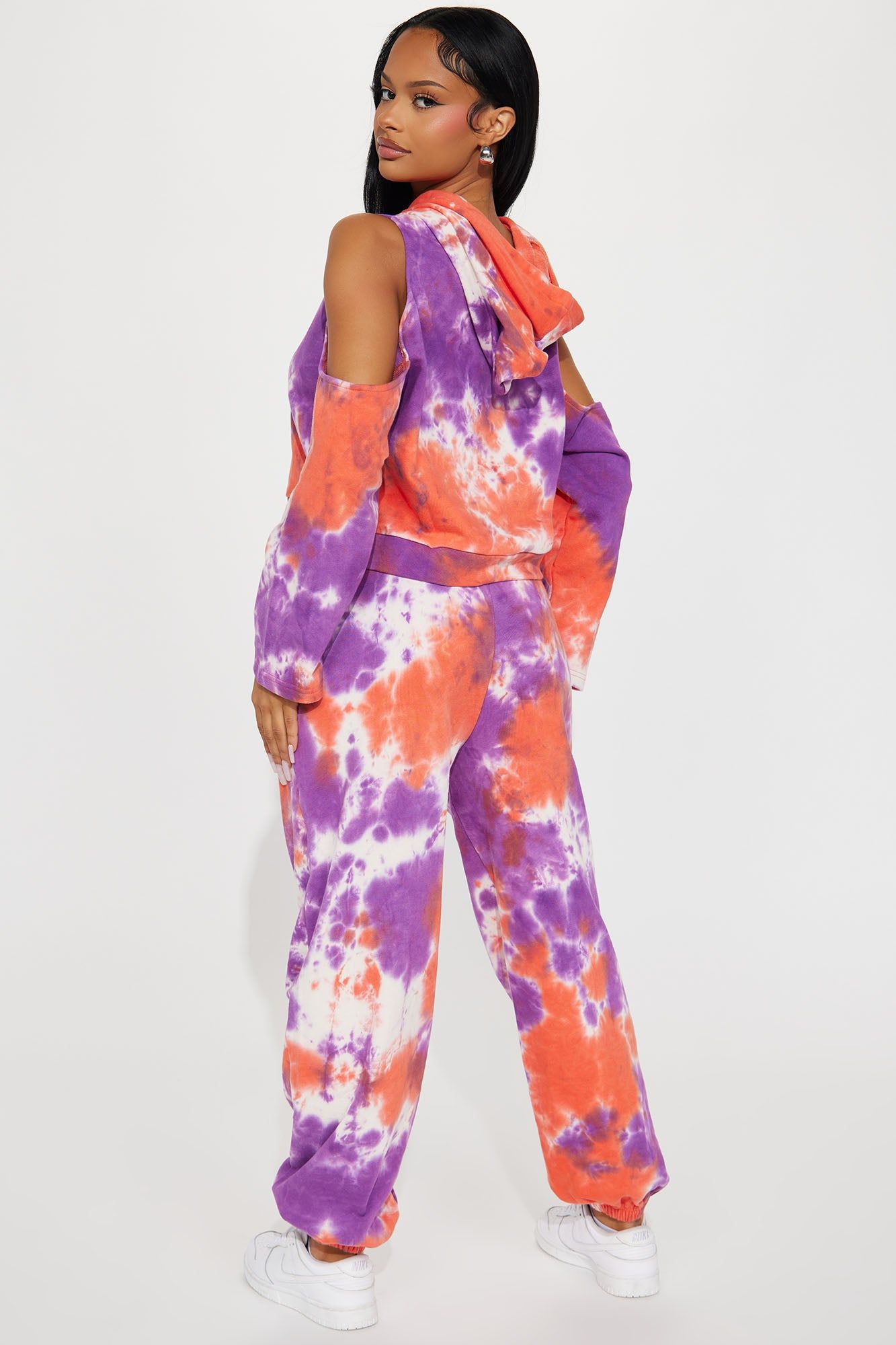 Melinda Tie Dye Jogger Set - Orange/combo sold by Fashion Nova product image thumbnail 3